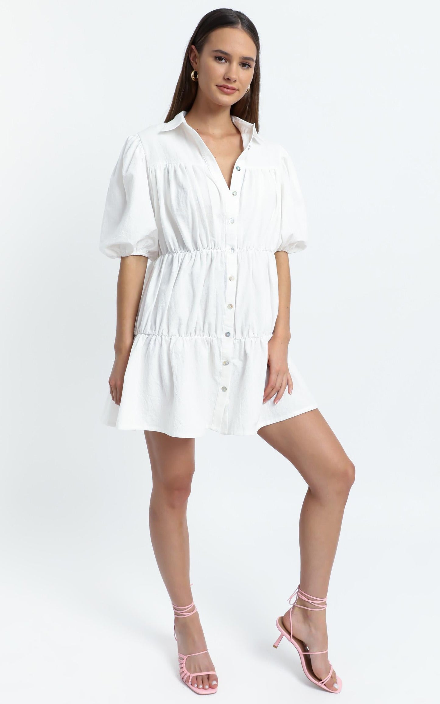 Bijou Dress in White