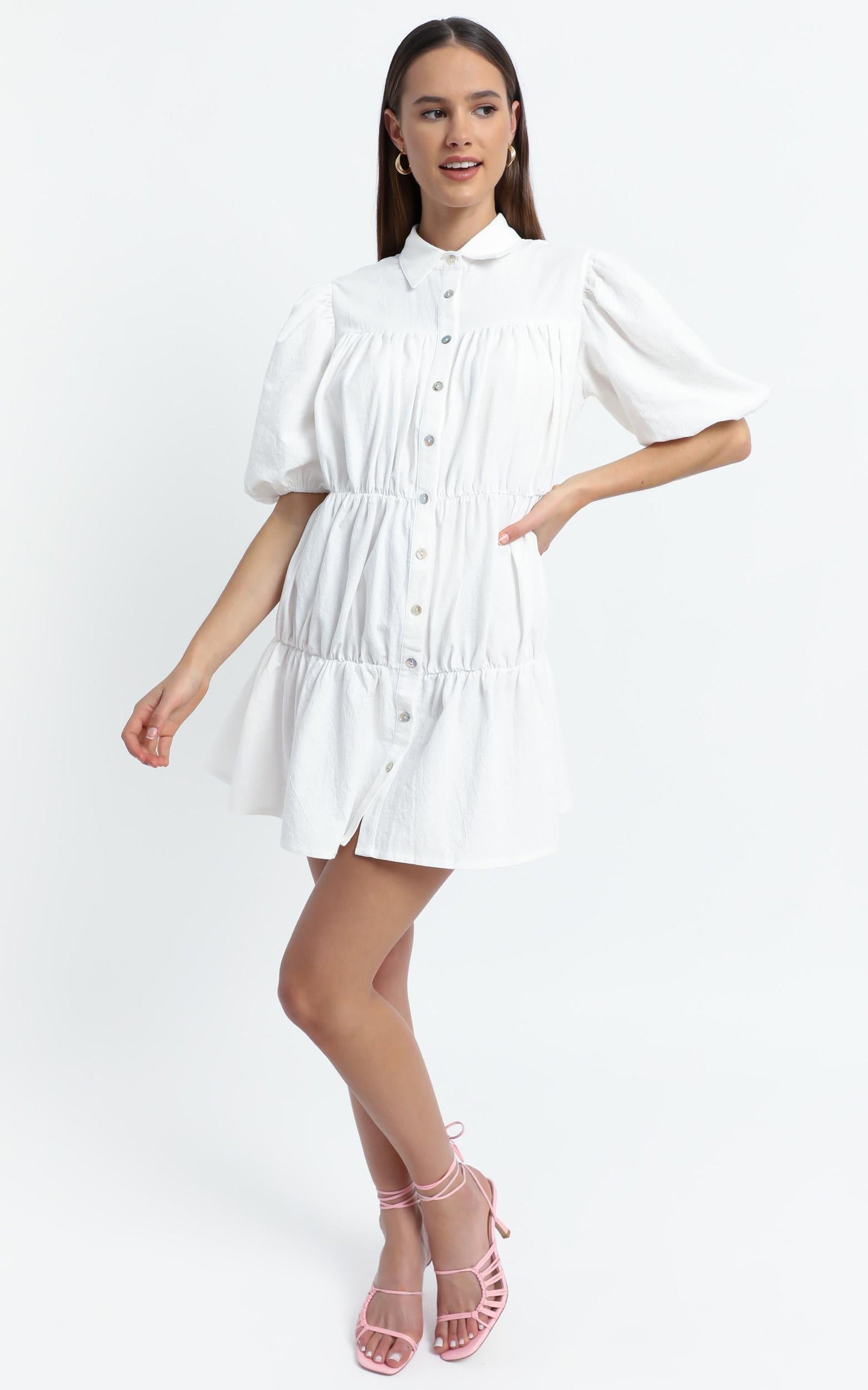Bijou Dress in White