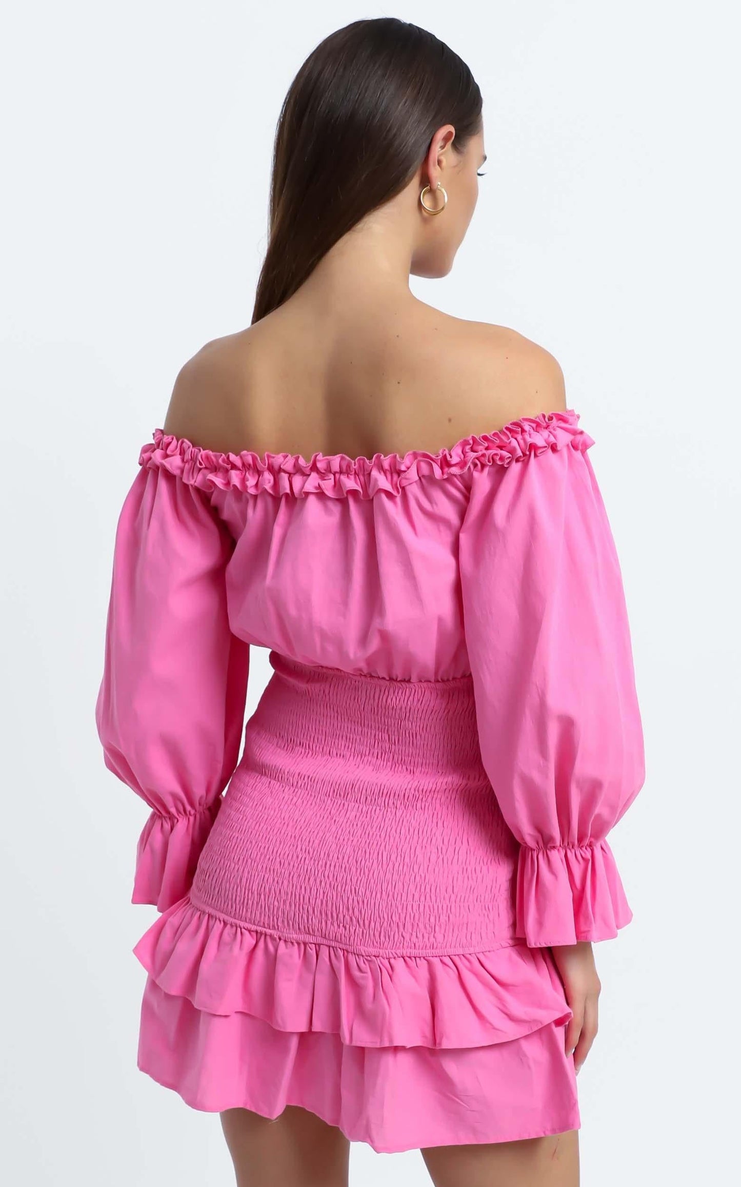Lizabeth Dress in Hot Pink