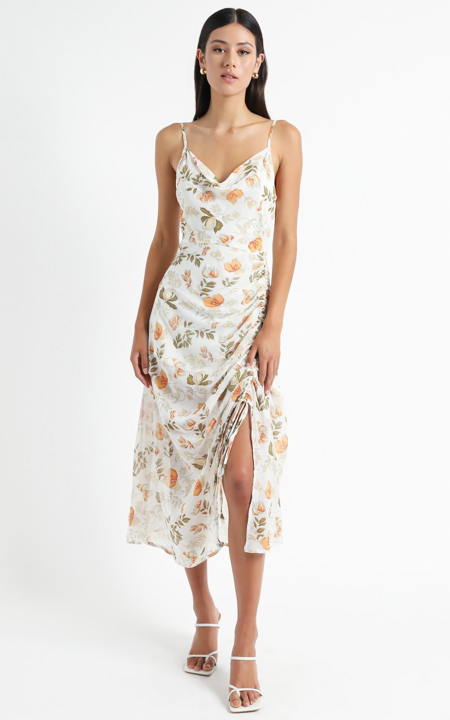 Choosing To Believe Dress In White Floral