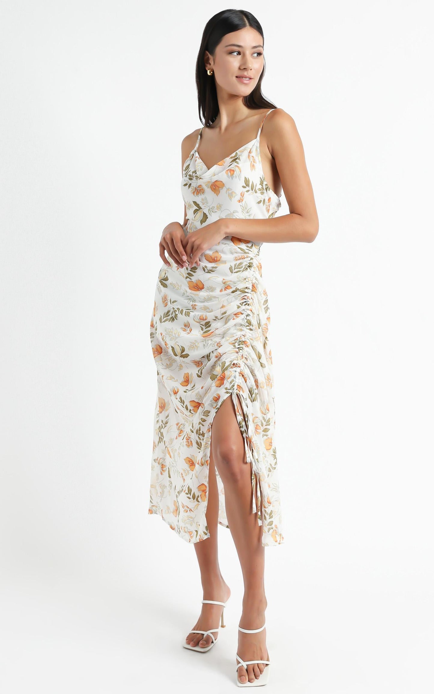 Choosing To Believe Dress In White Floral