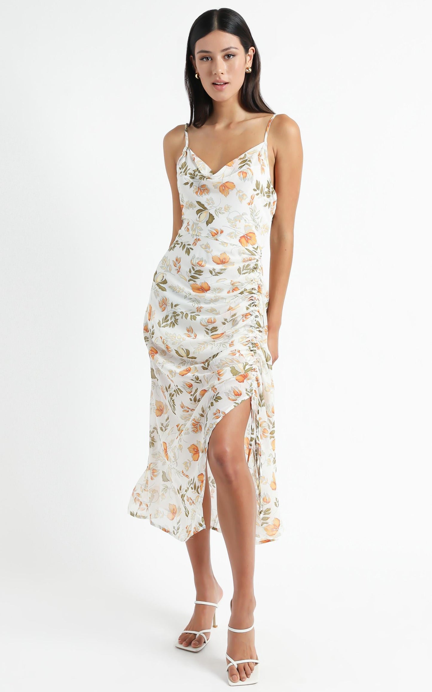 Choosing To Believe Dress In White Floral