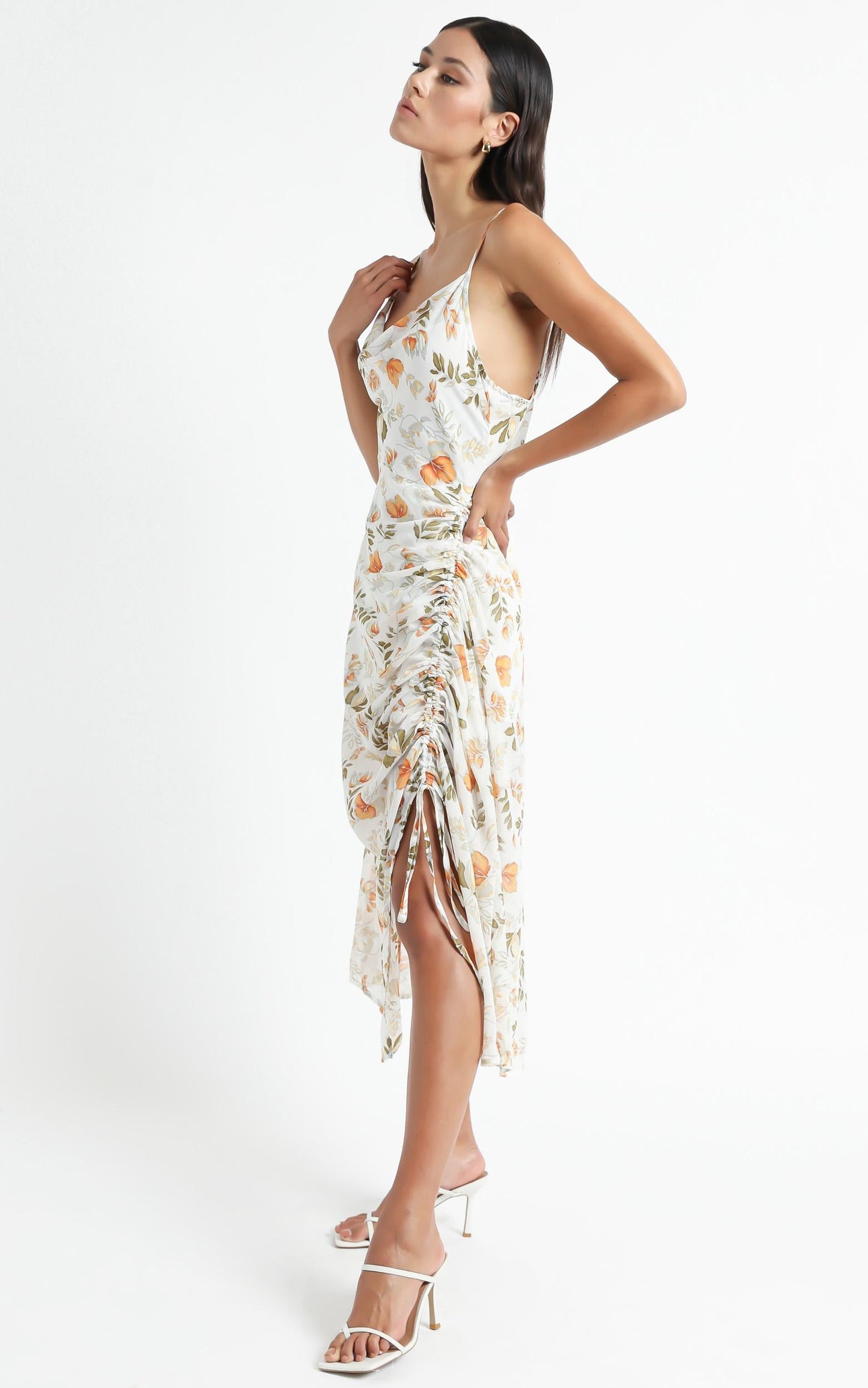 Choosing To Believe Dress In White Floral
