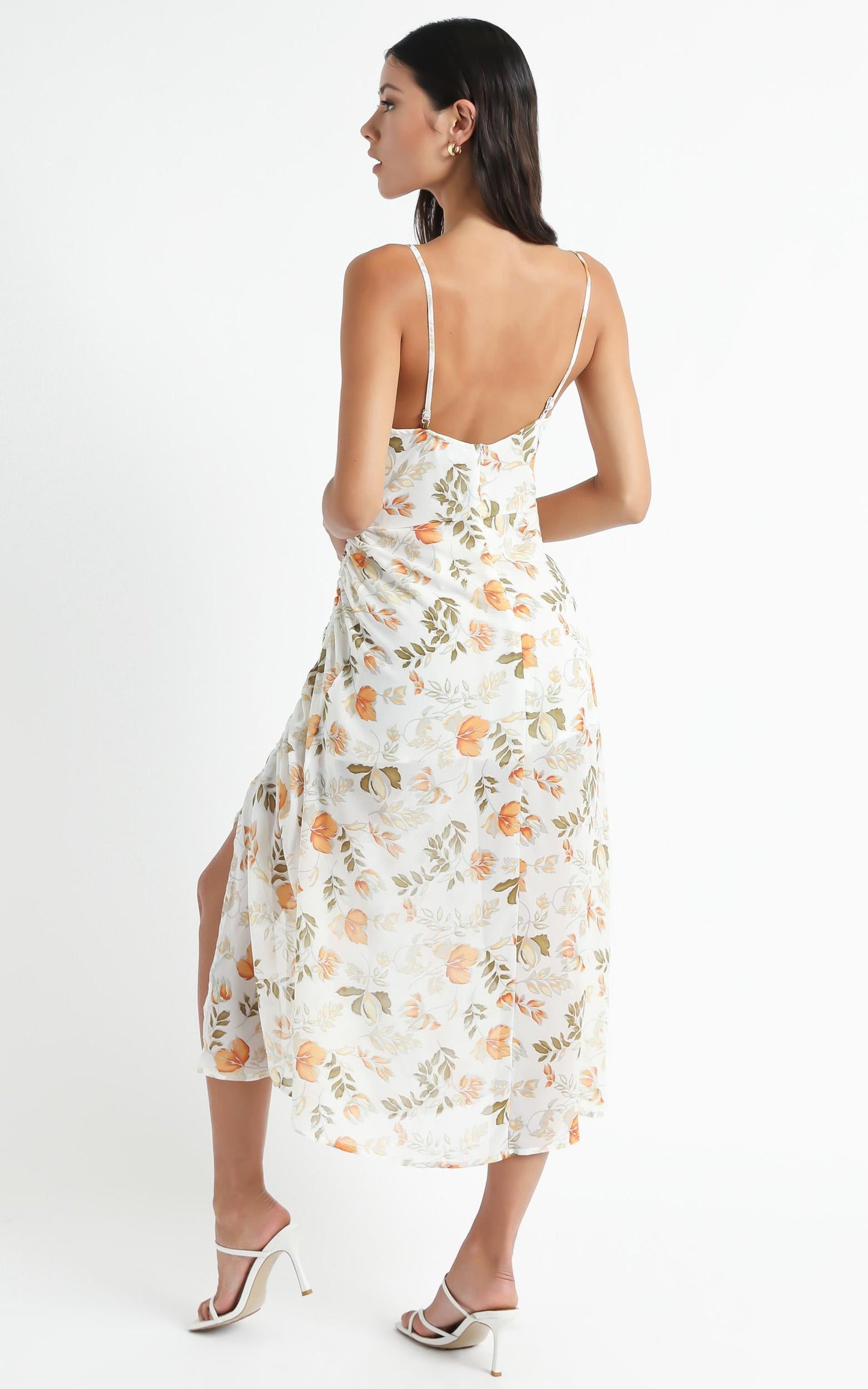 Choosing To Believe Dress In White Floral
