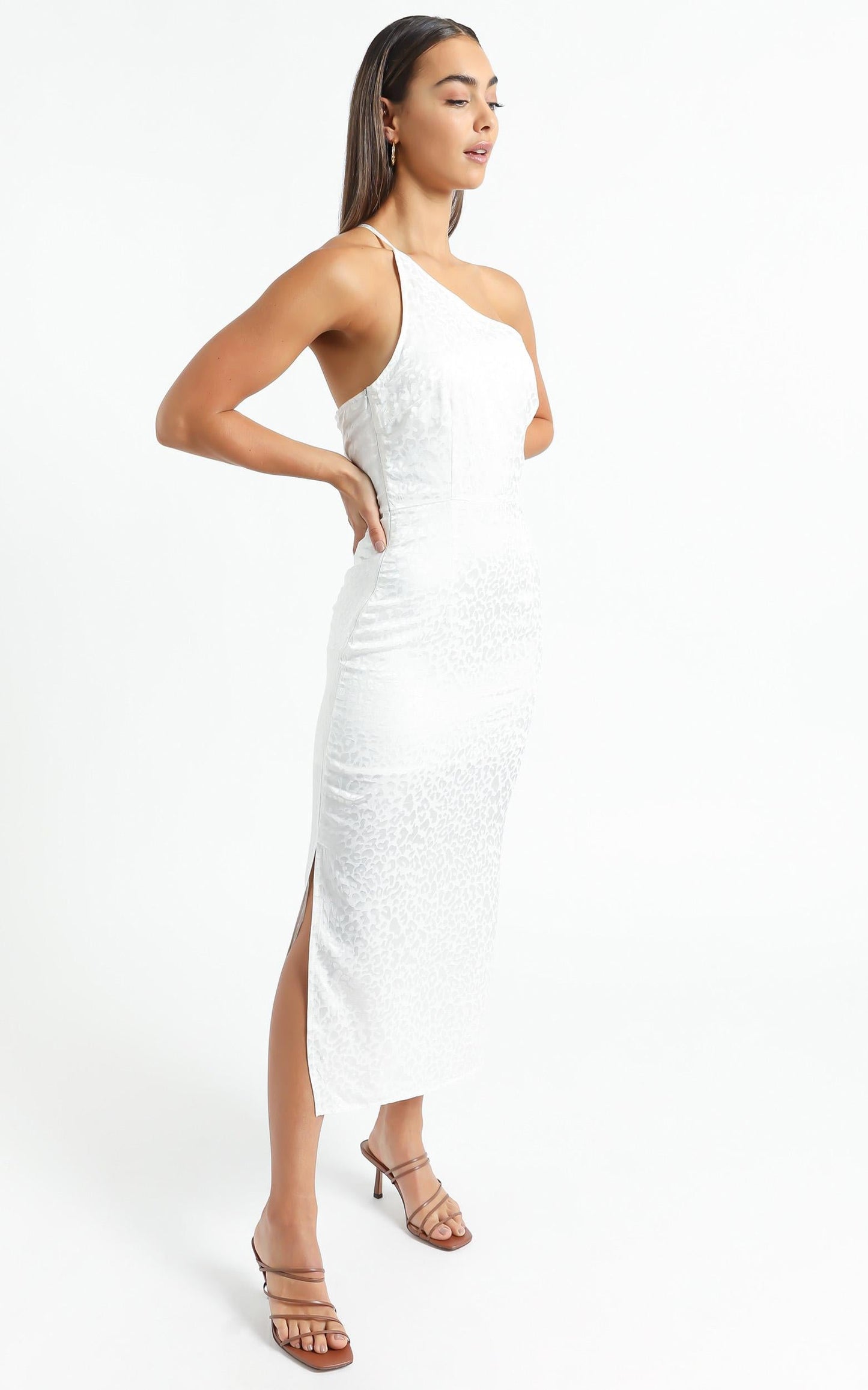 Rina Midi Dress in White