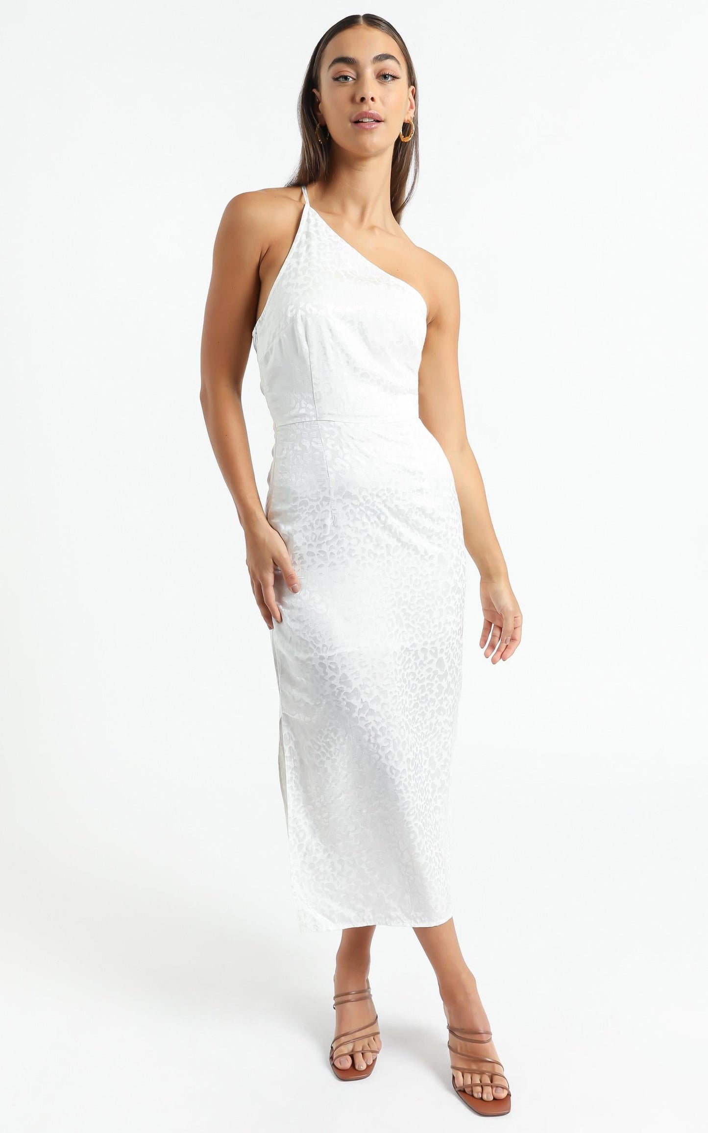 Rina Midi Dress in White