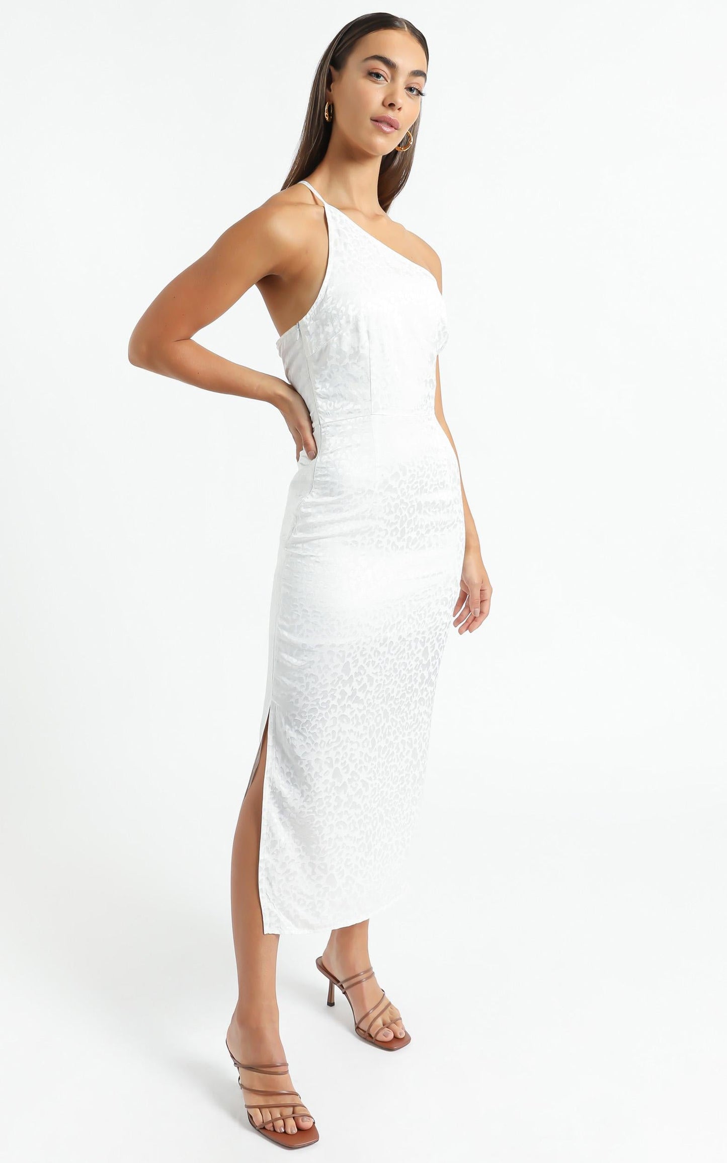 Rina Midi Dress in White
