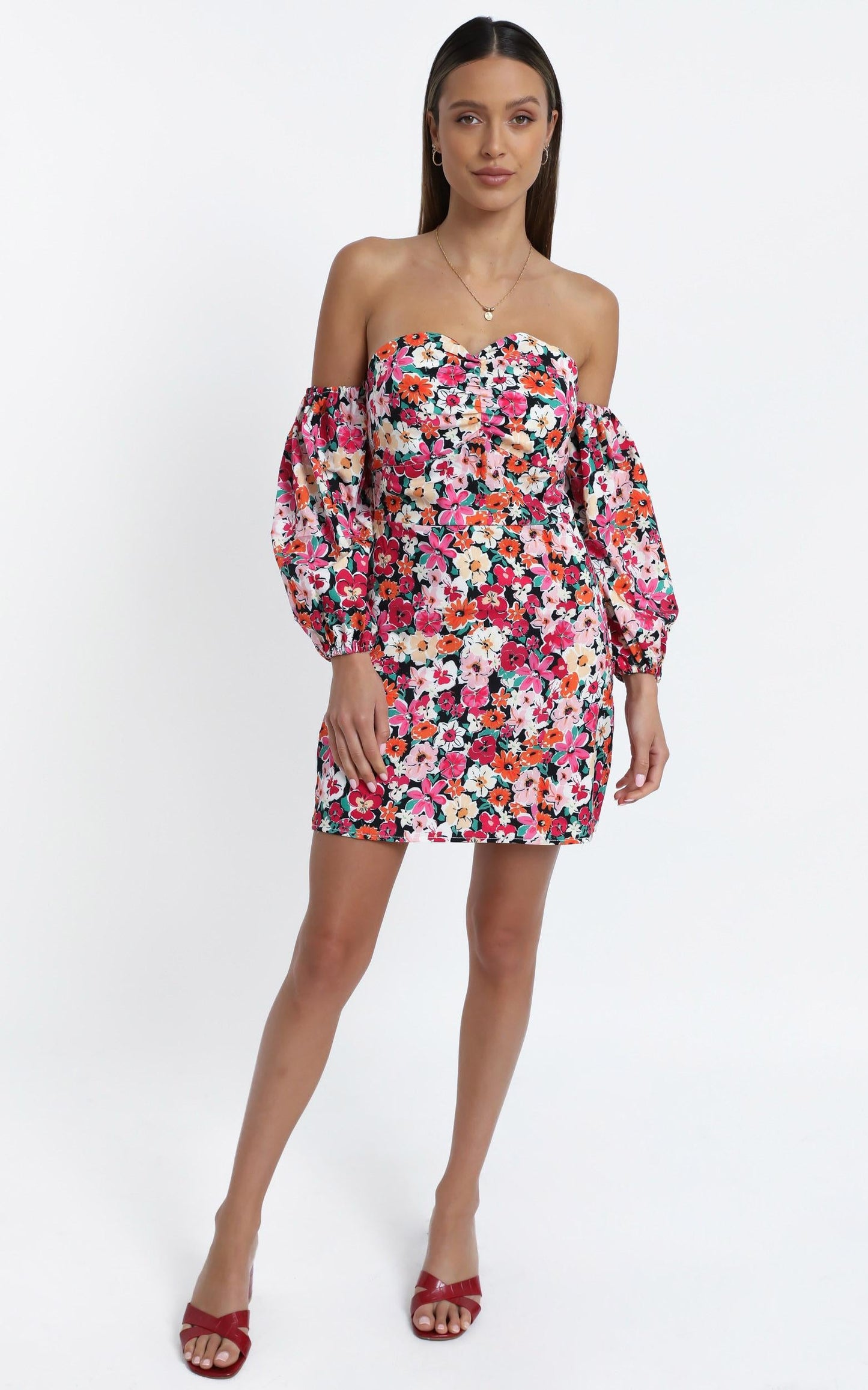 Dakota Dress in Pink Floral