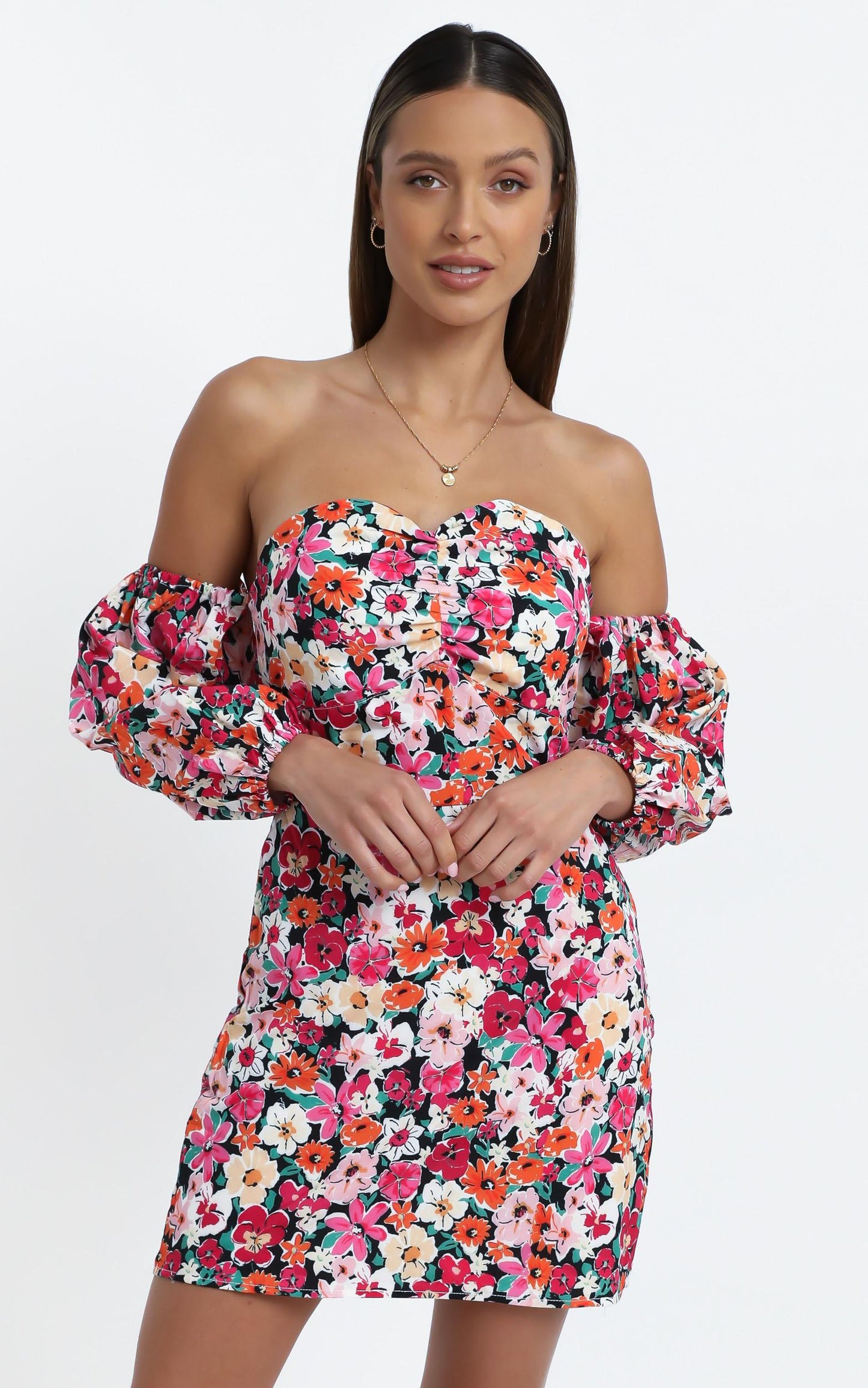 Dakota Dress in Pink Floral