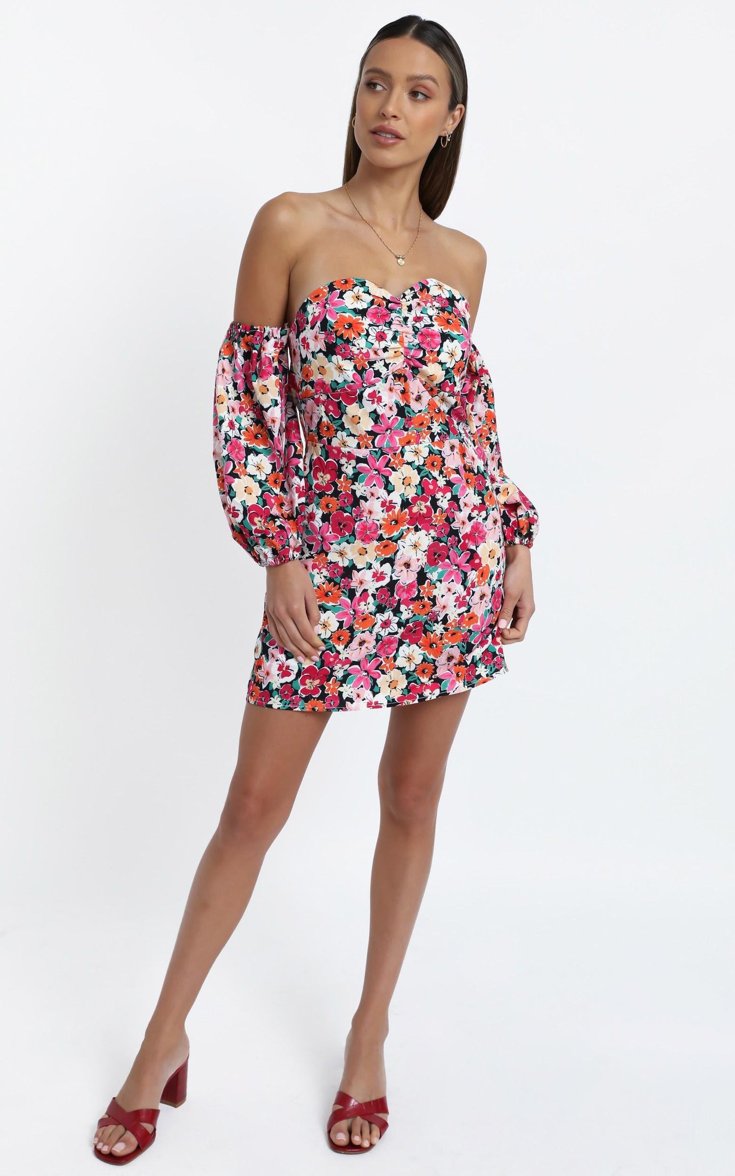 Dakota Dress in Pink Floral