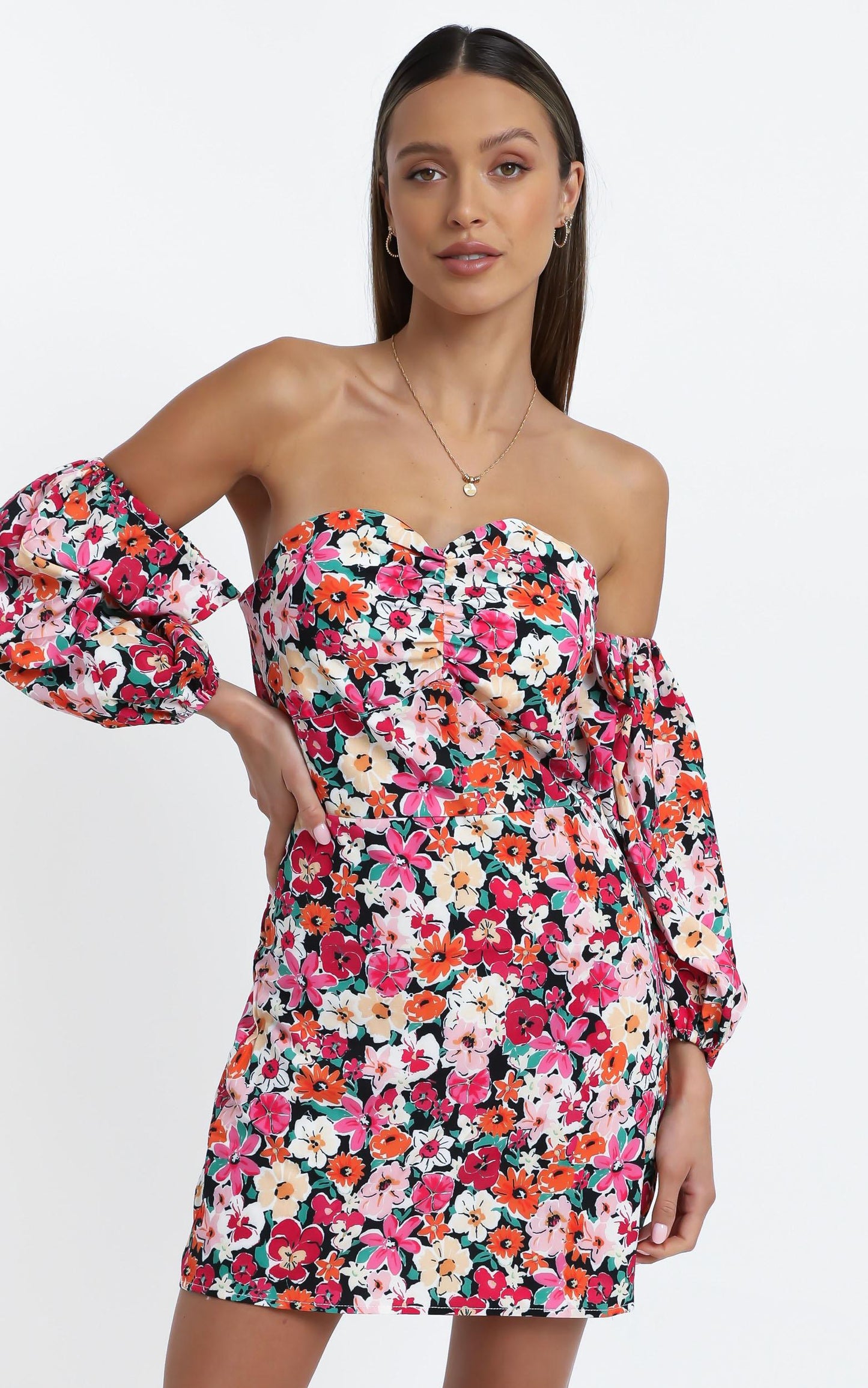 Dakota Dress in Pink Floral