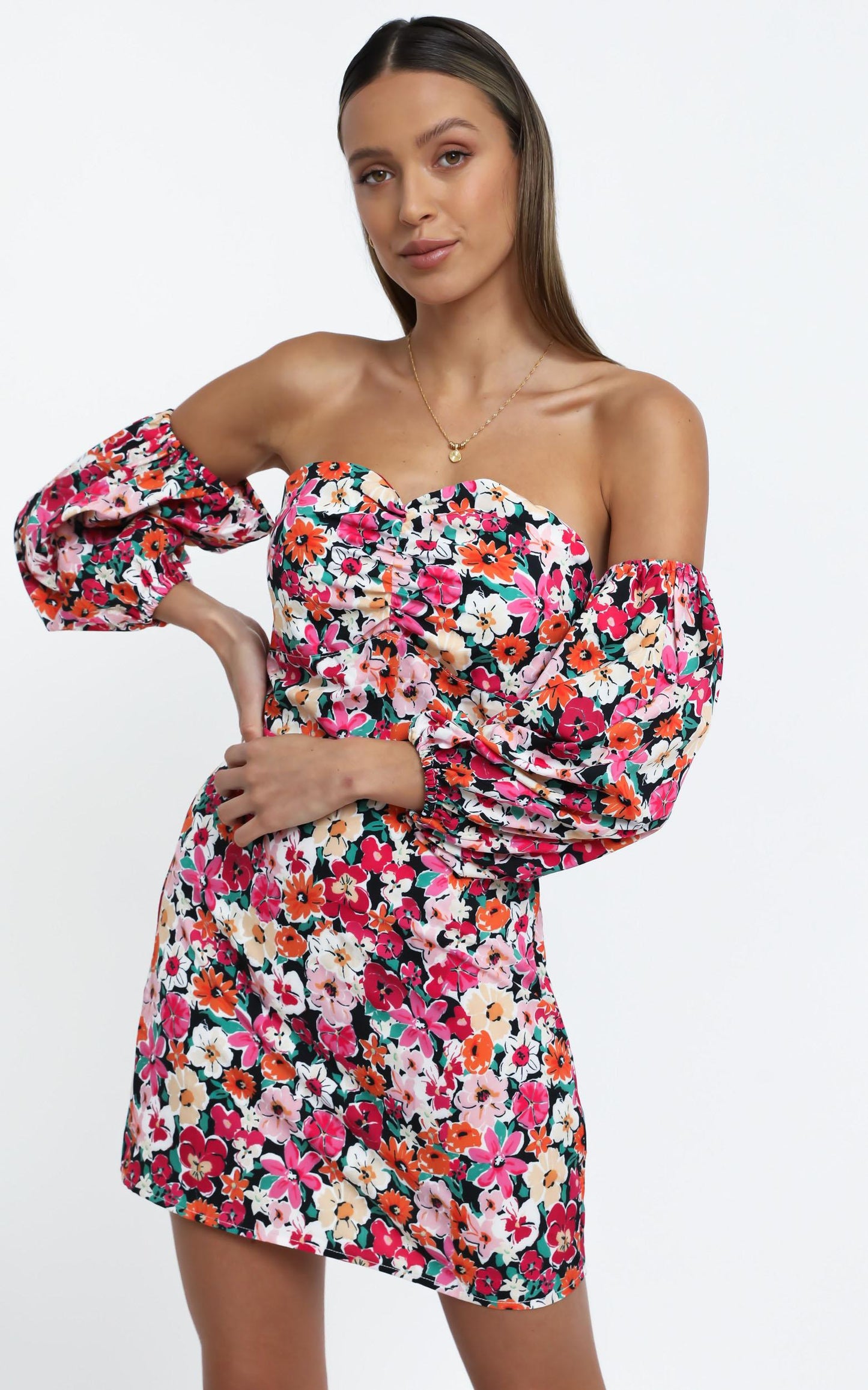 Dakota Dress in Pink Floral
