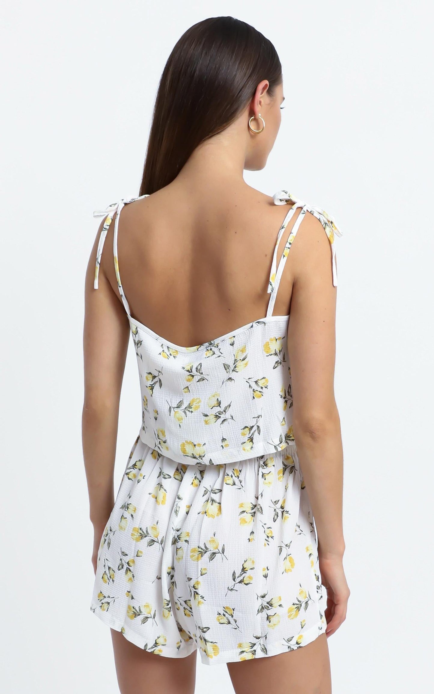 Dakota Two Piece Set in White Floral