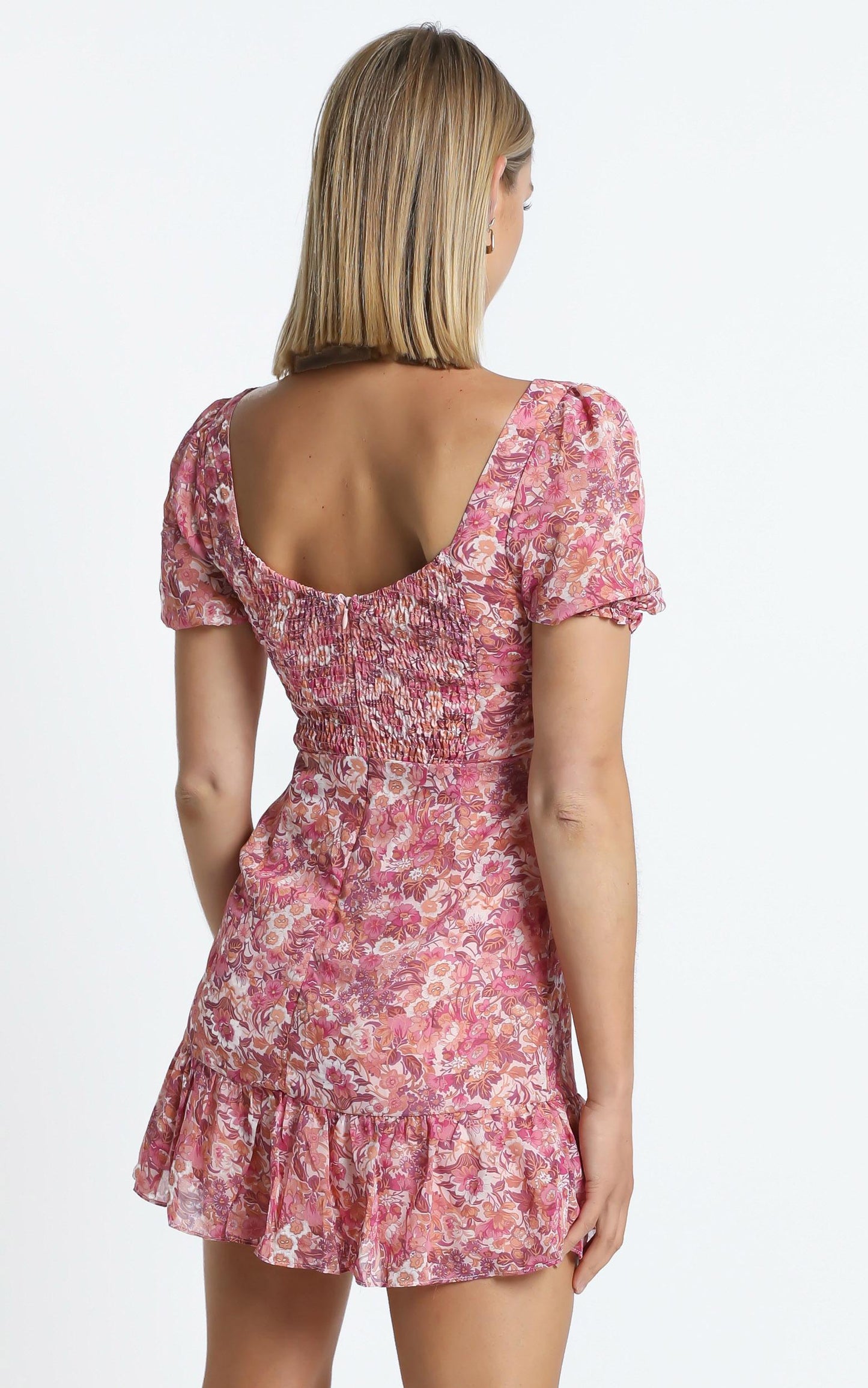 Danbury Dress in Pink Floral