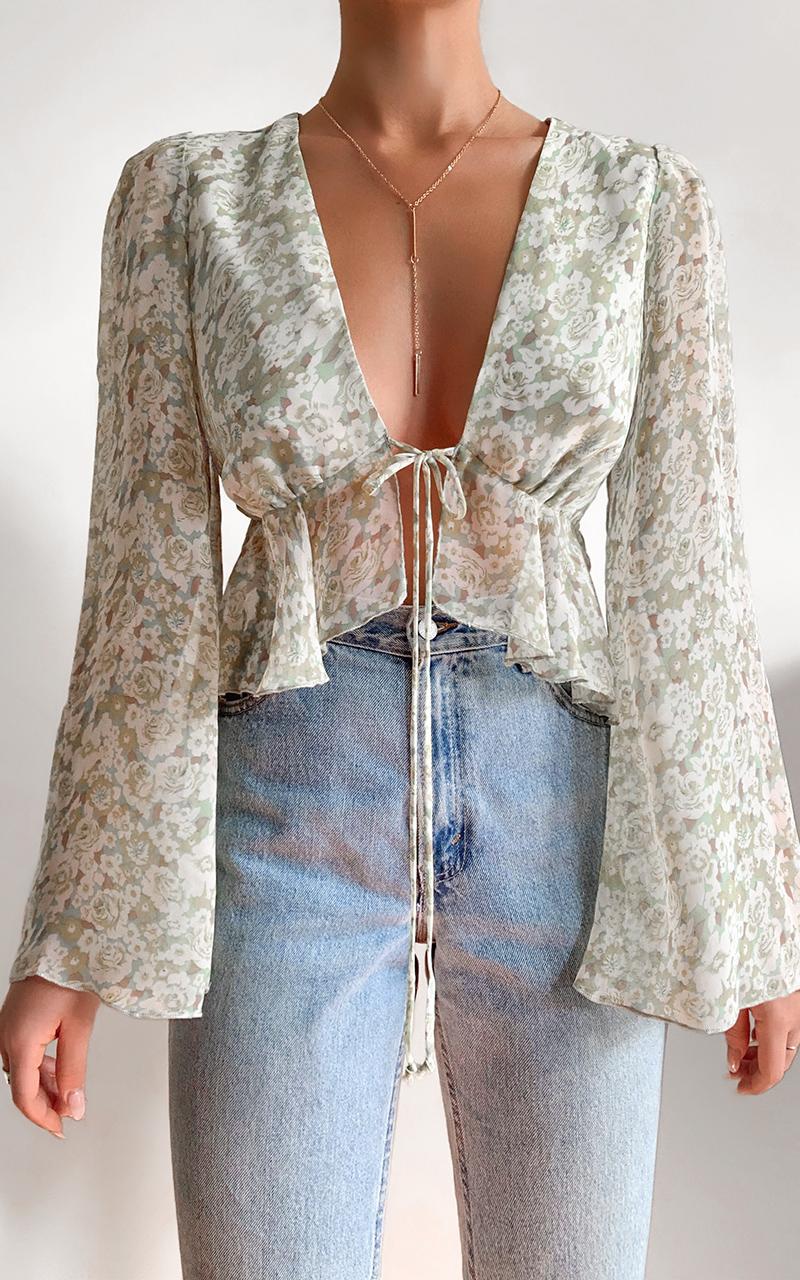 Dance It Out Top in Citrus Floral