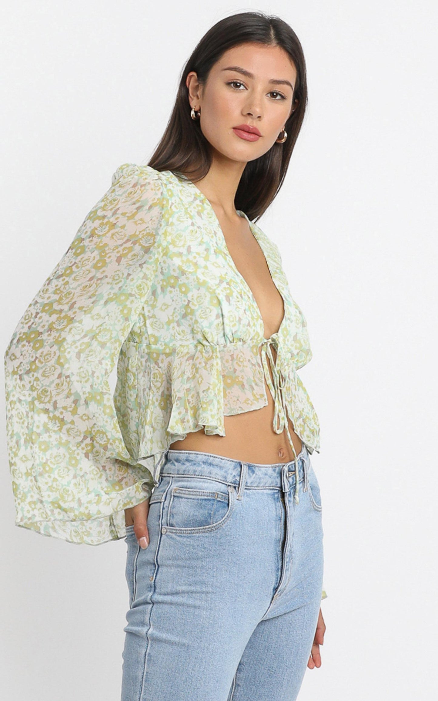 Dance It Out Top in Citrus Floral