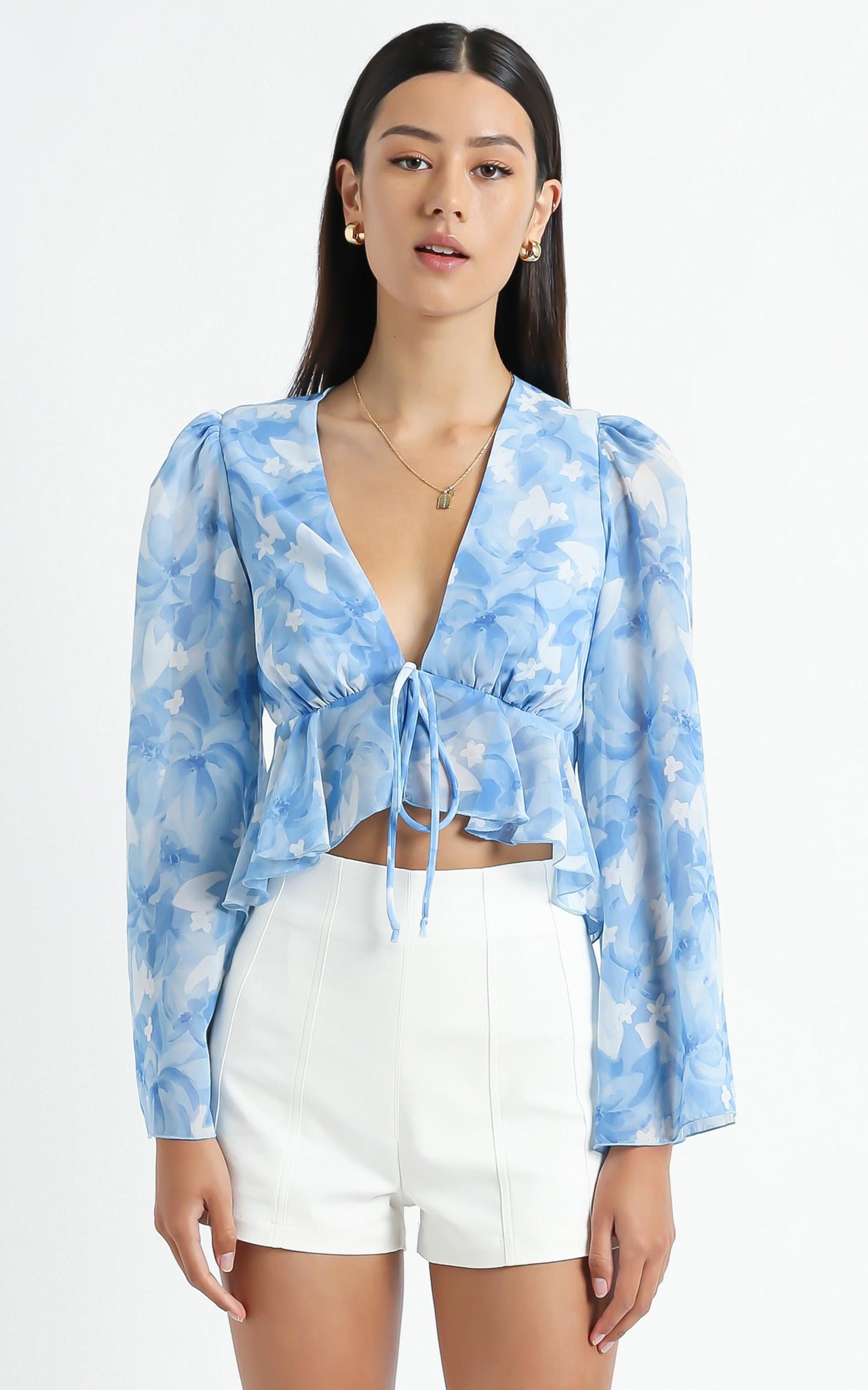 Dance It Out Top in Cloudy Floral