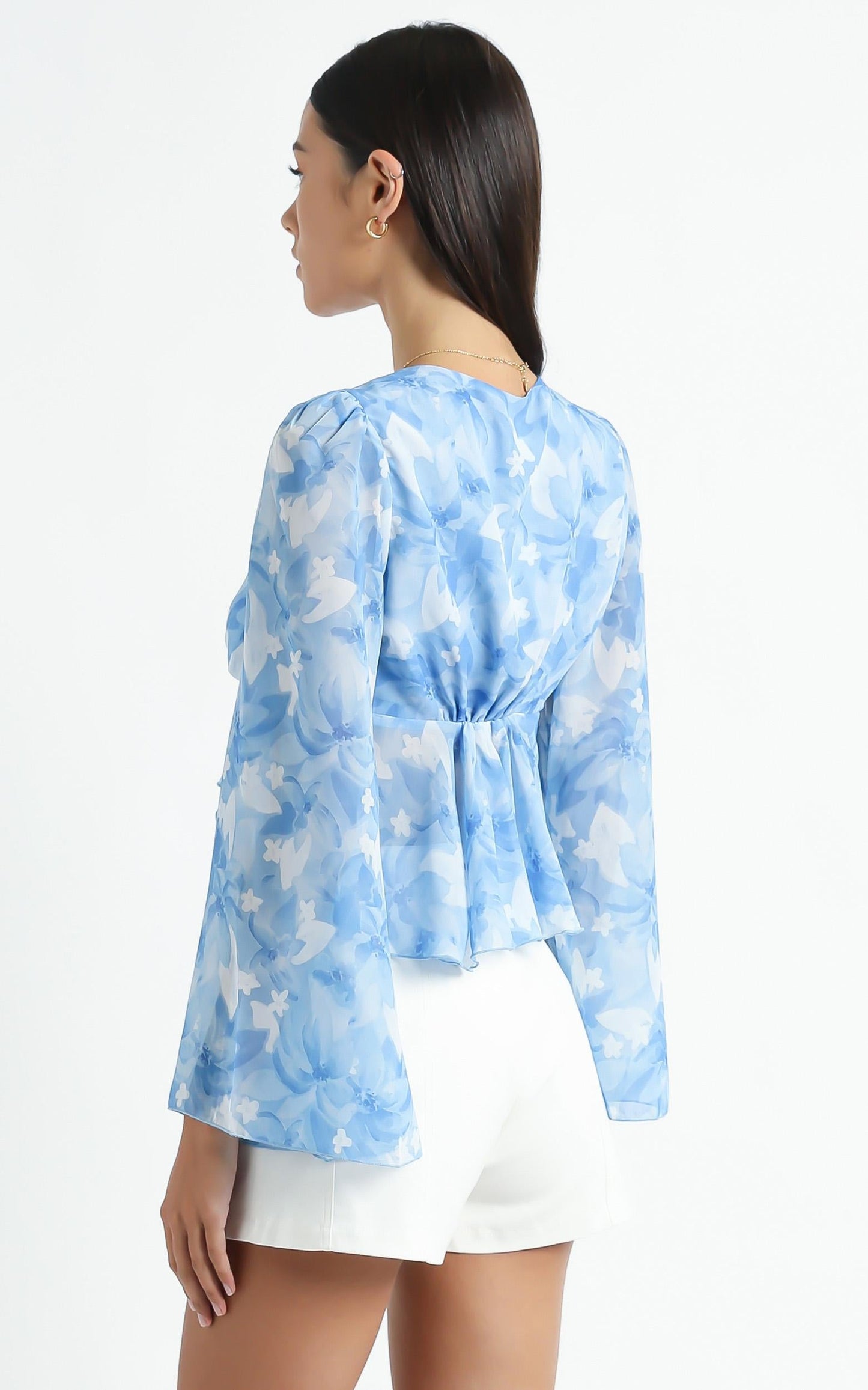 Dance It Out Top in Cloudy Floral