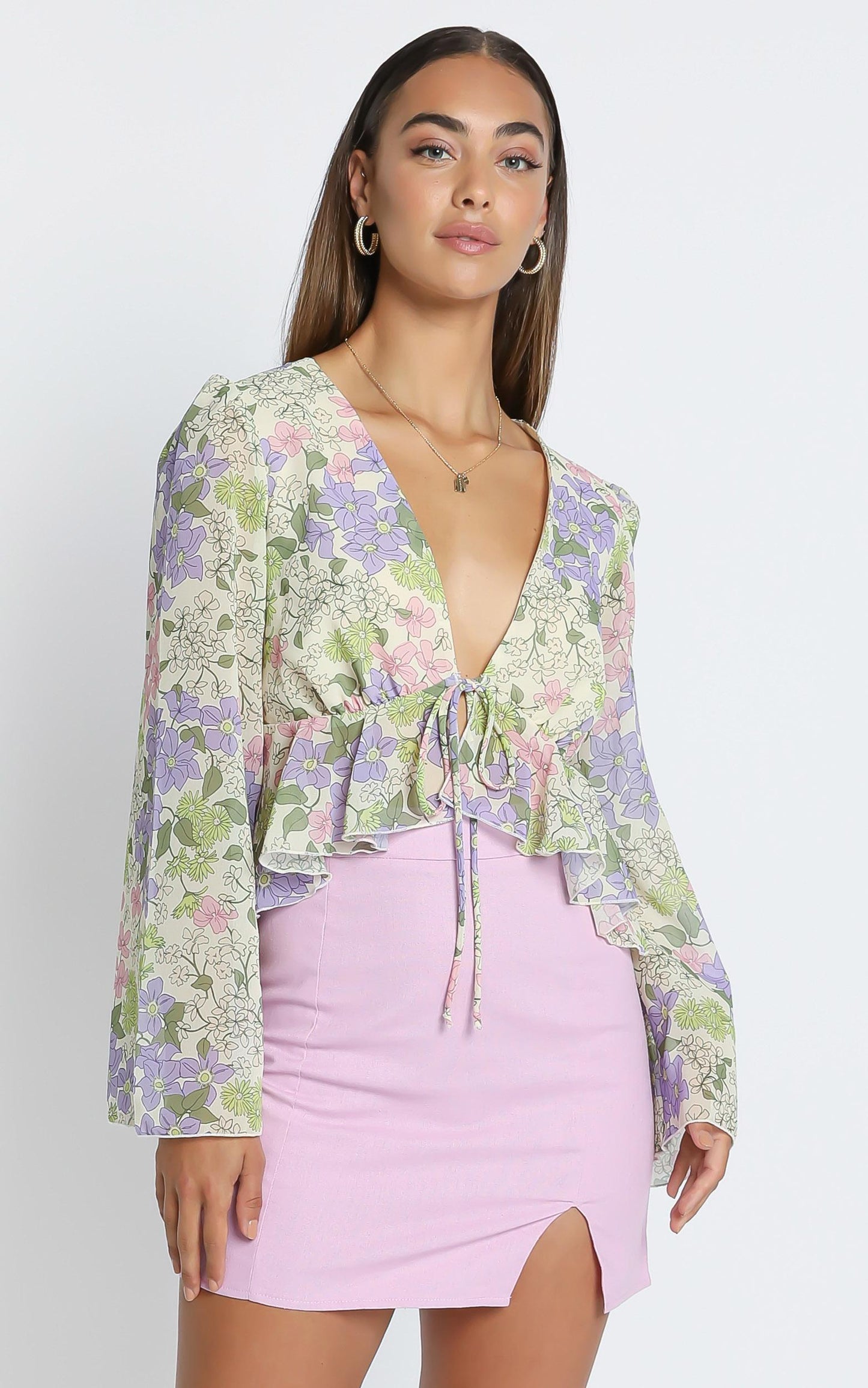 Dance it out top in Garden Floral