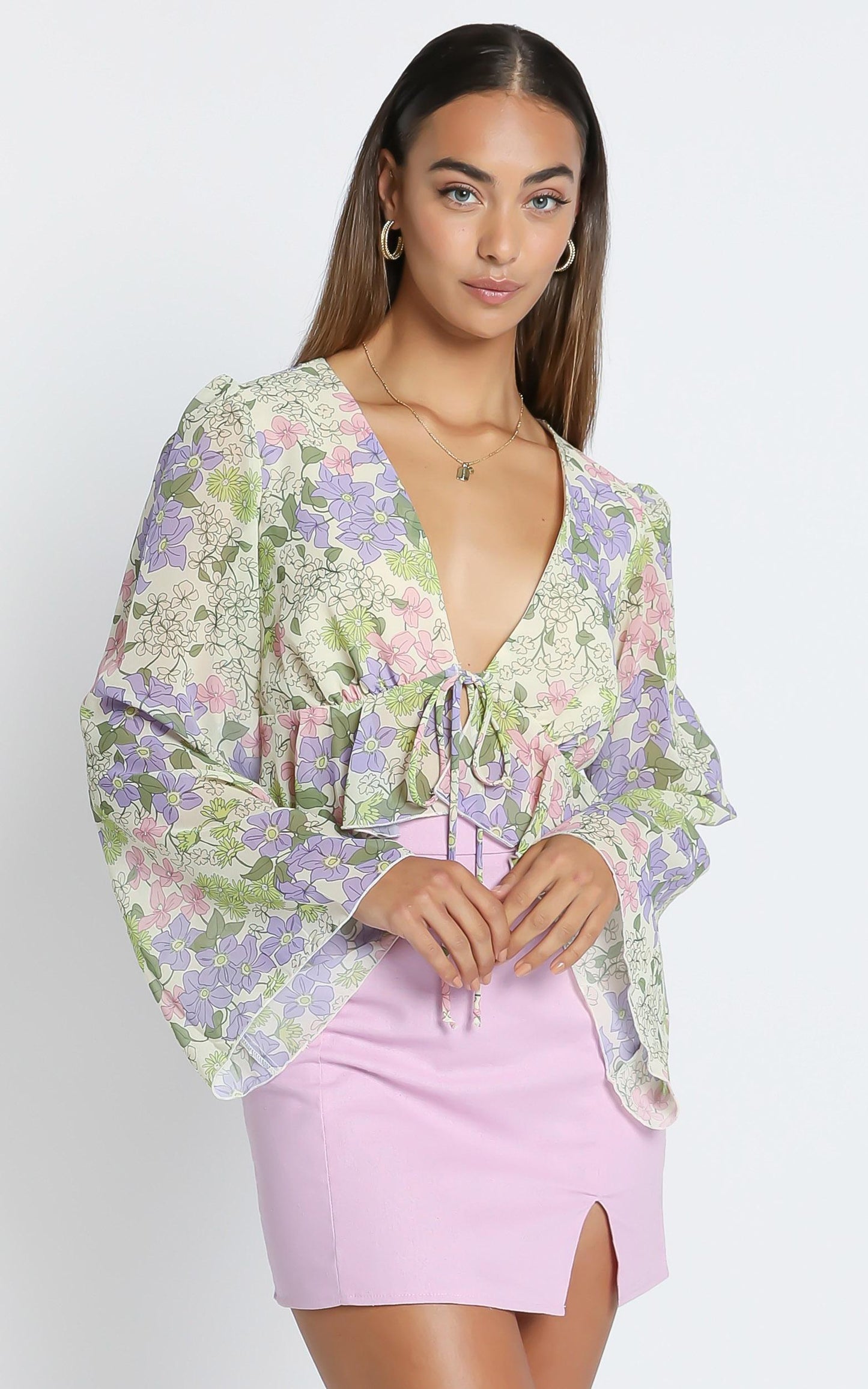 Dance it out top in Garden Floral