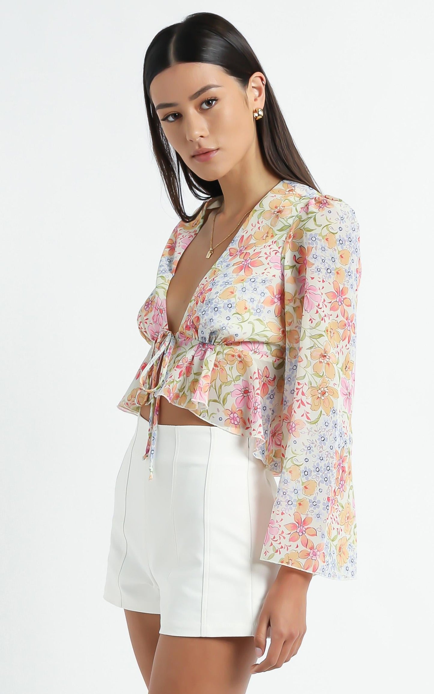 Dance It Out Top in Multi Floral