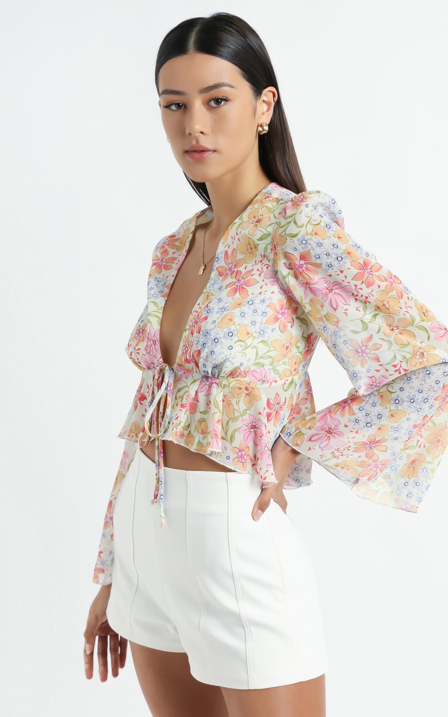 Dance It Out Top in Multi Floral