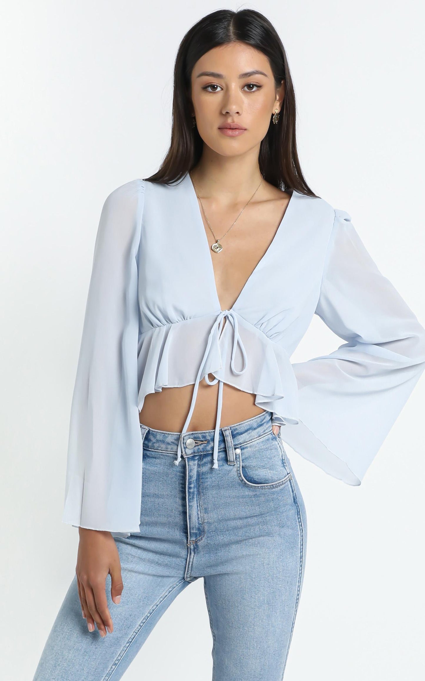 Dance It Out Top in Sky Blue