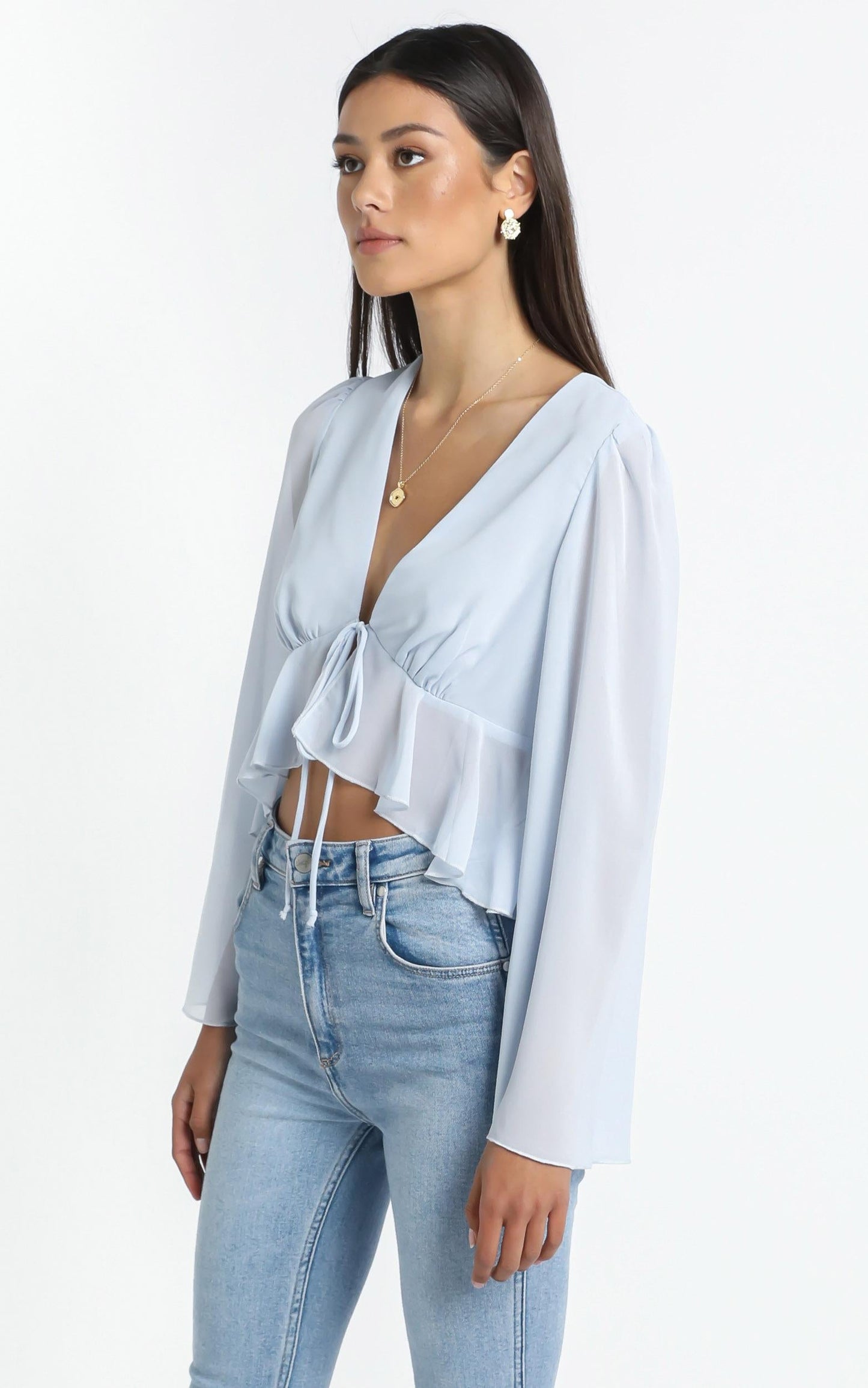 Dance It Out Top in Sky Blue