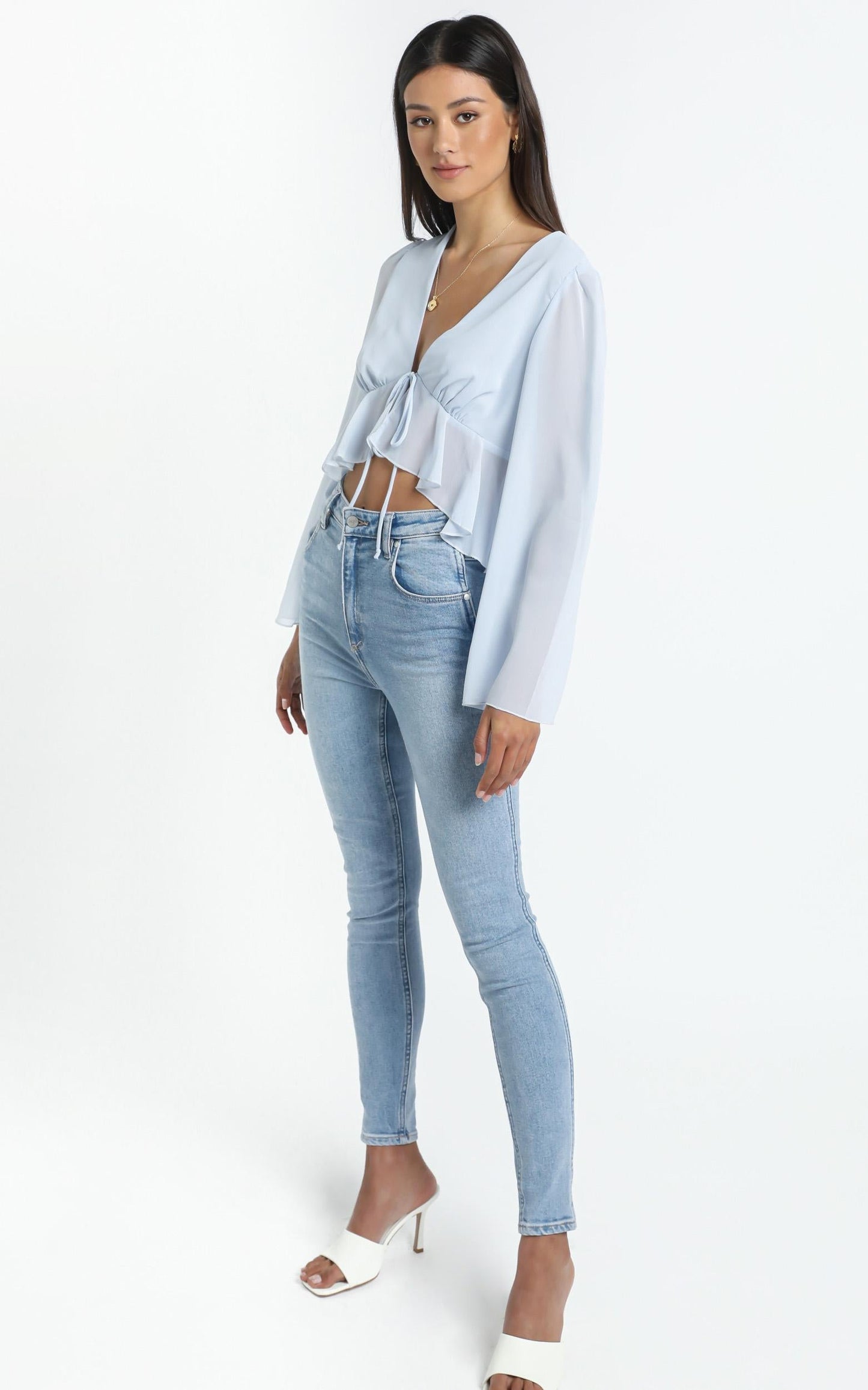 Dance It Out Top in Sky Blue