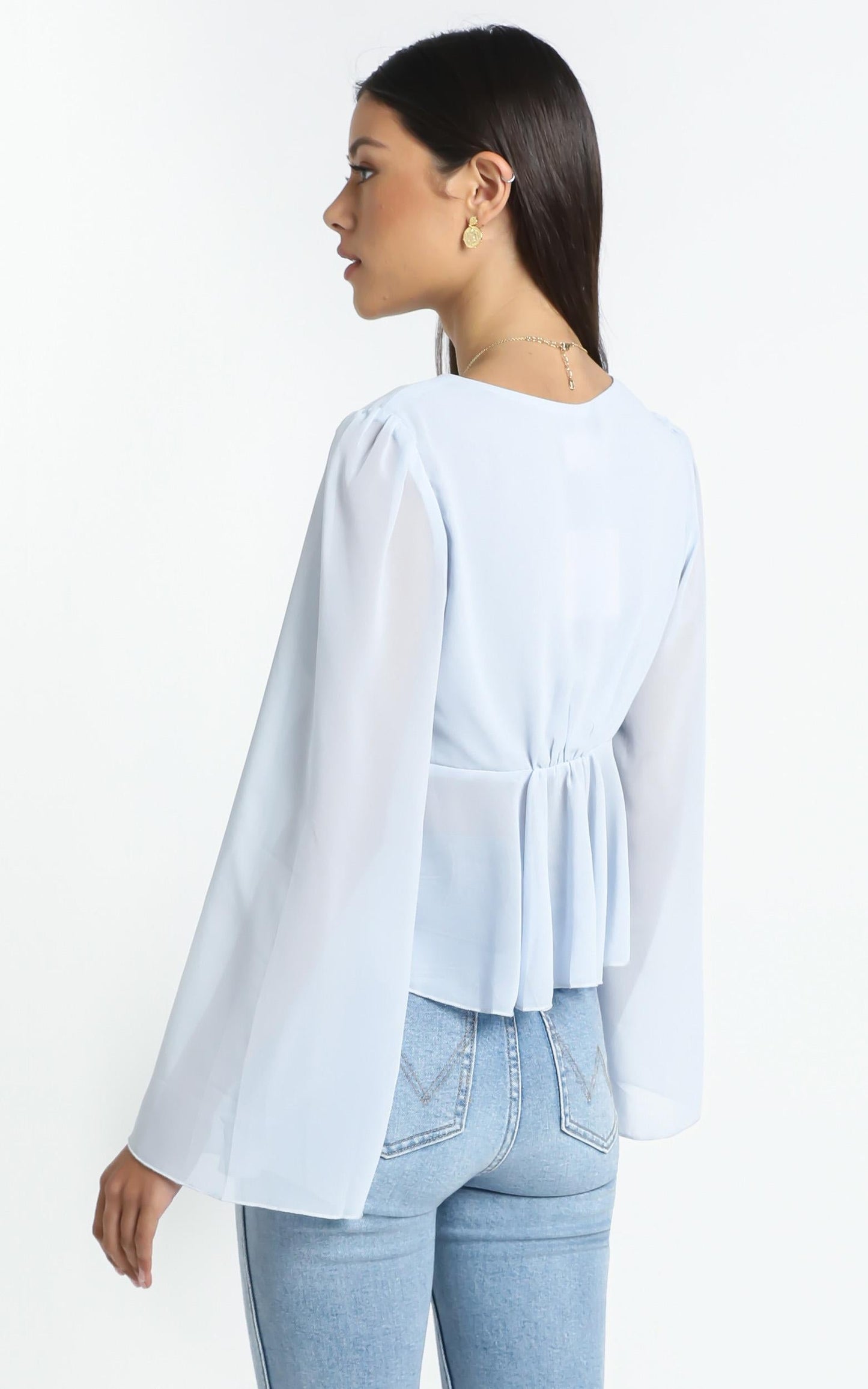 Dance It Out Top in Sky Blue