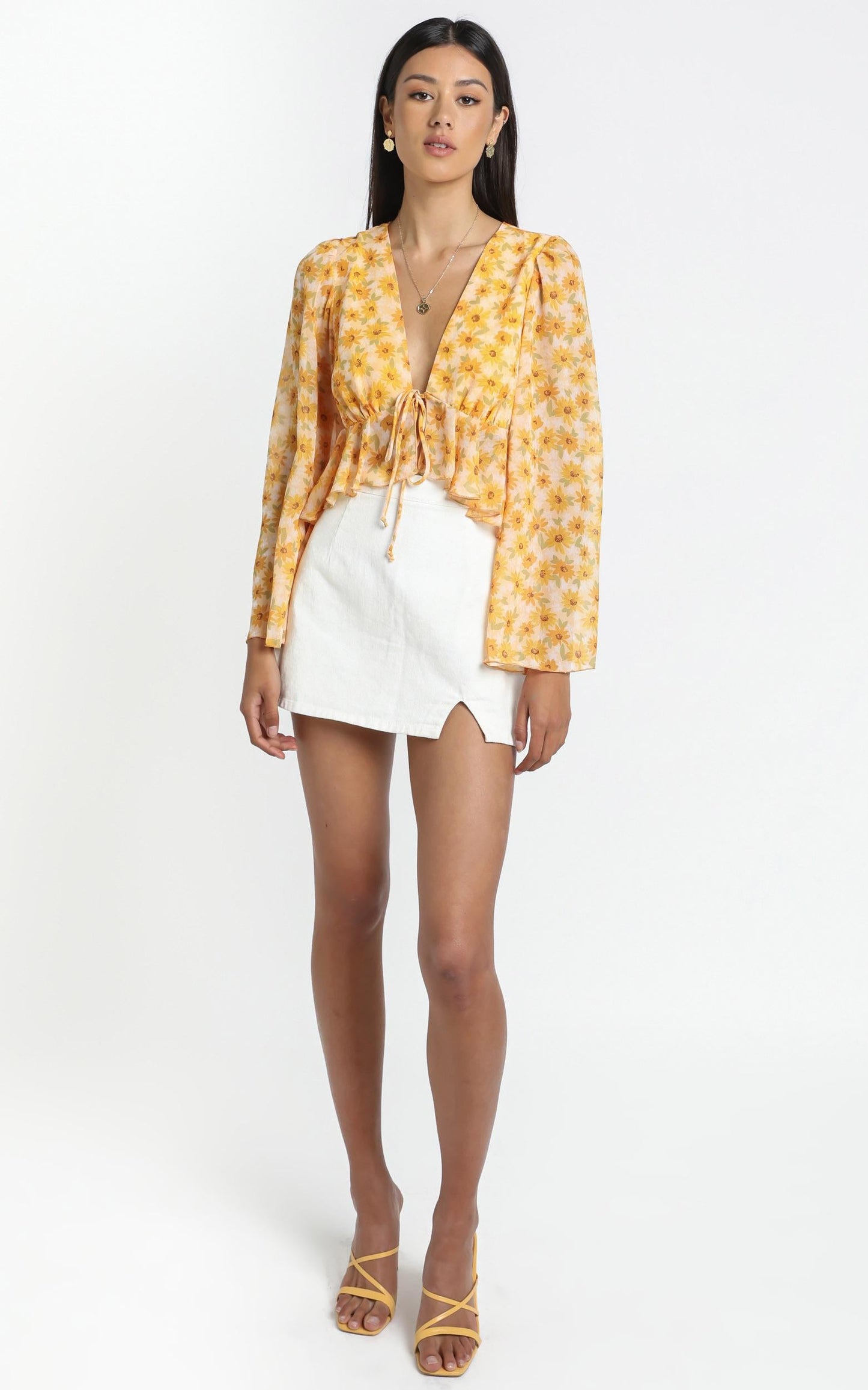 Dance It Out Top in Sunflower Print