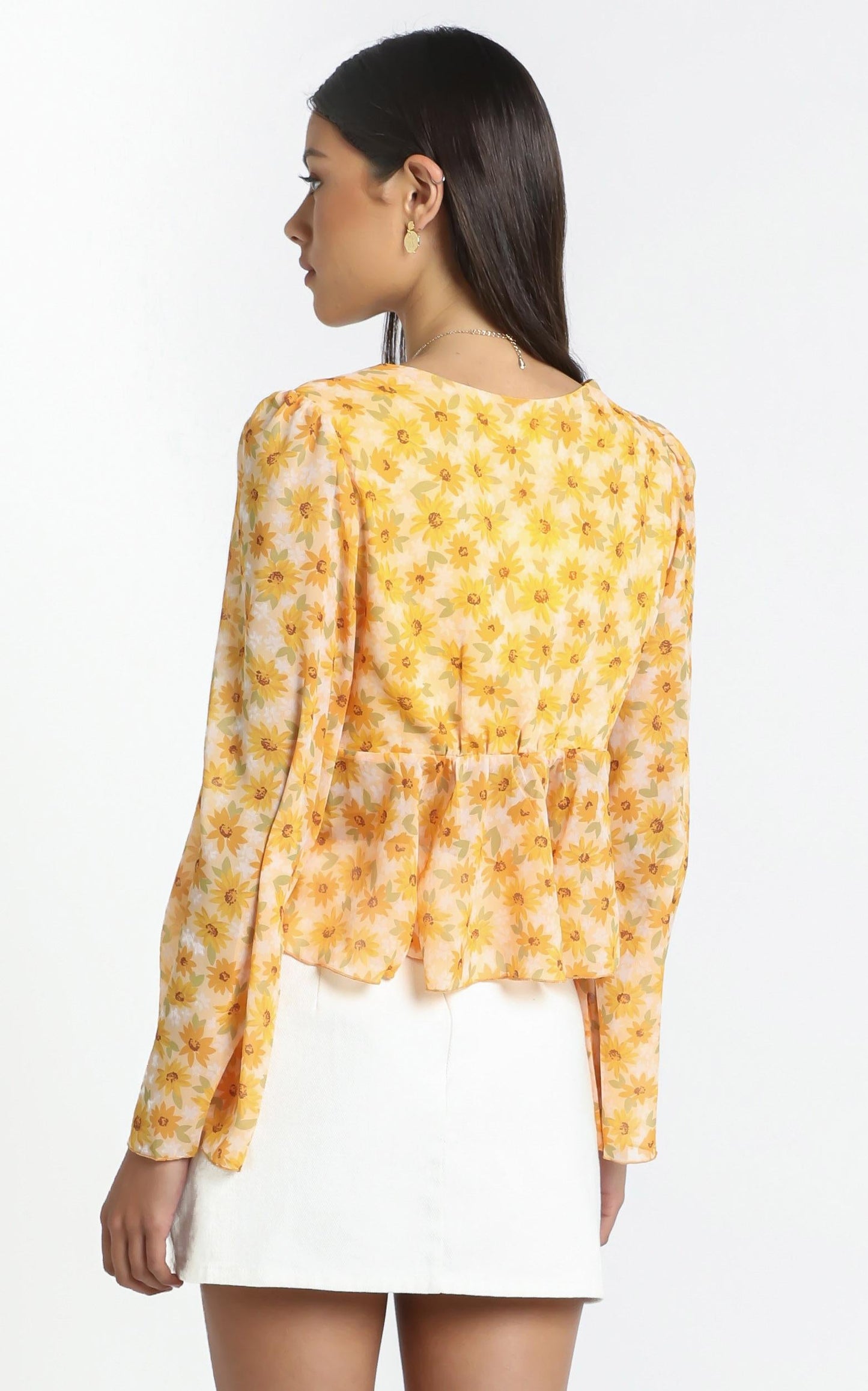 Dance It Out Top in Sunflower Print