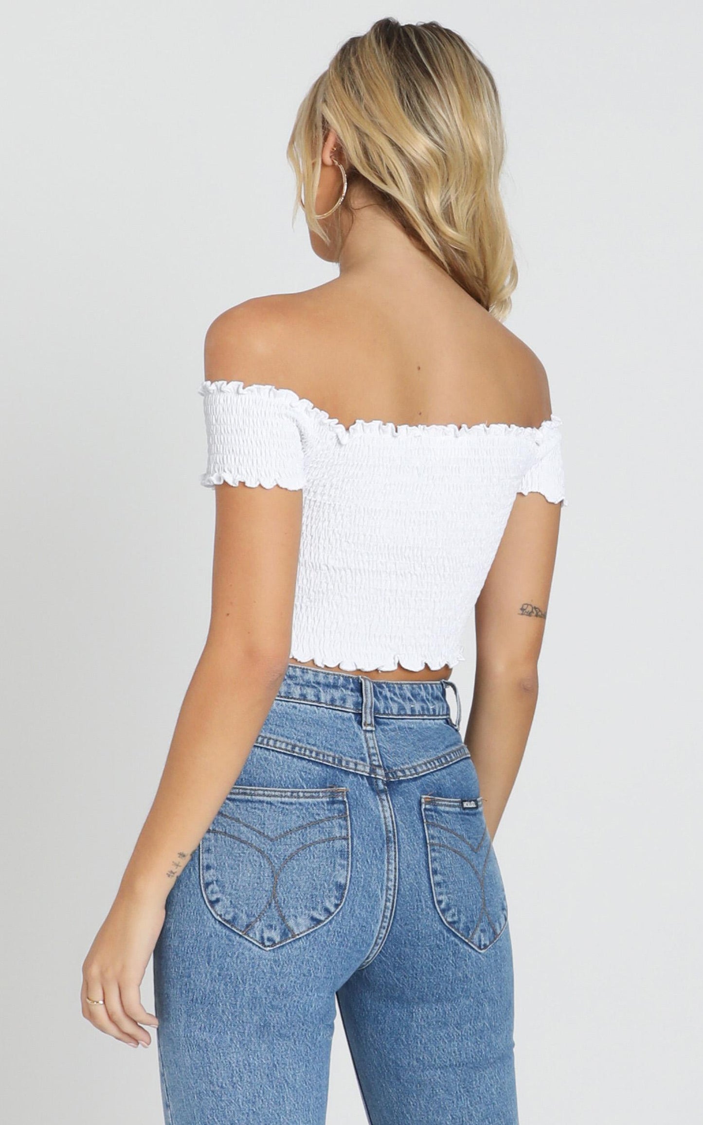 Dancing Fields Top in White
