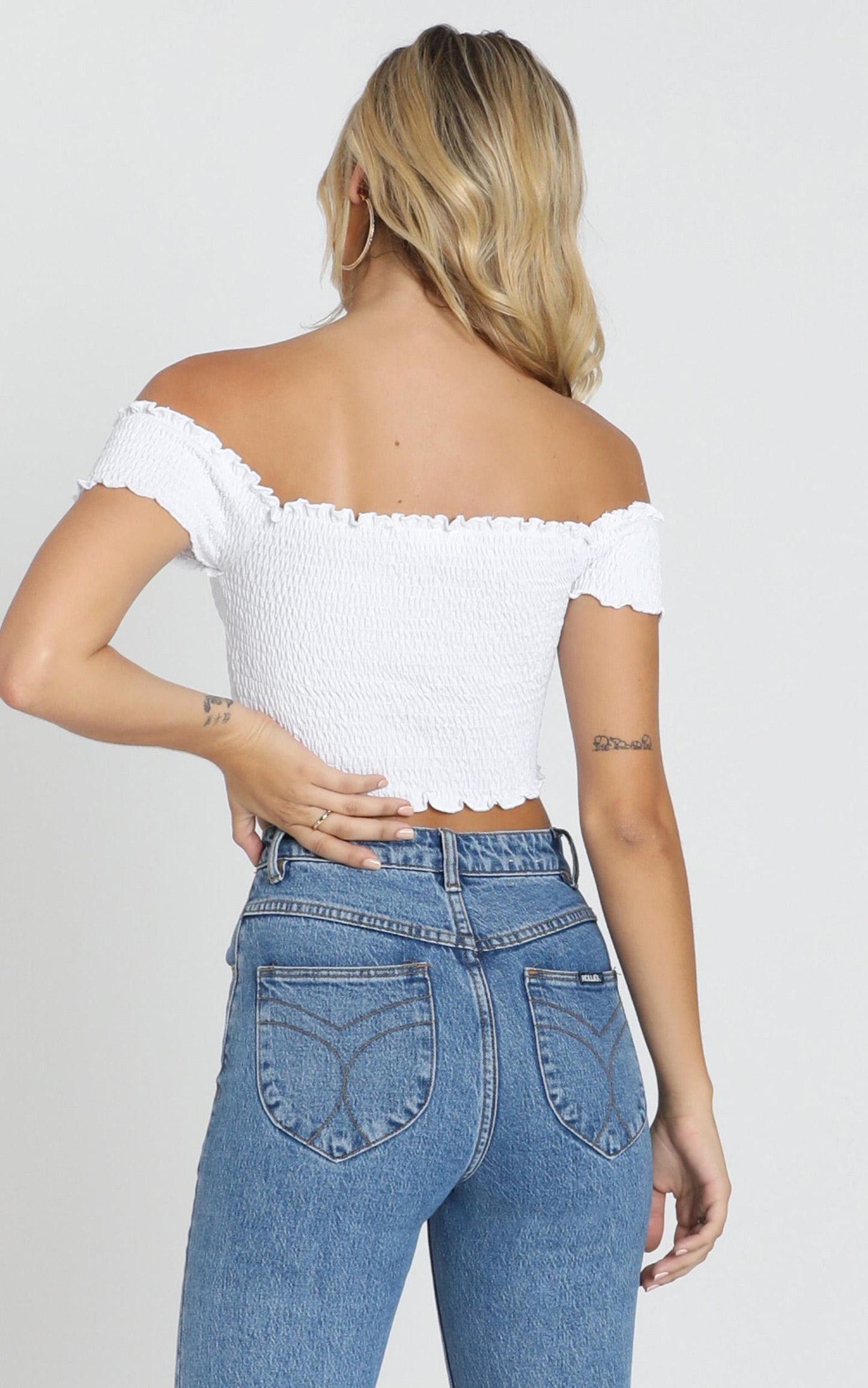 Dancing Fields Top in White