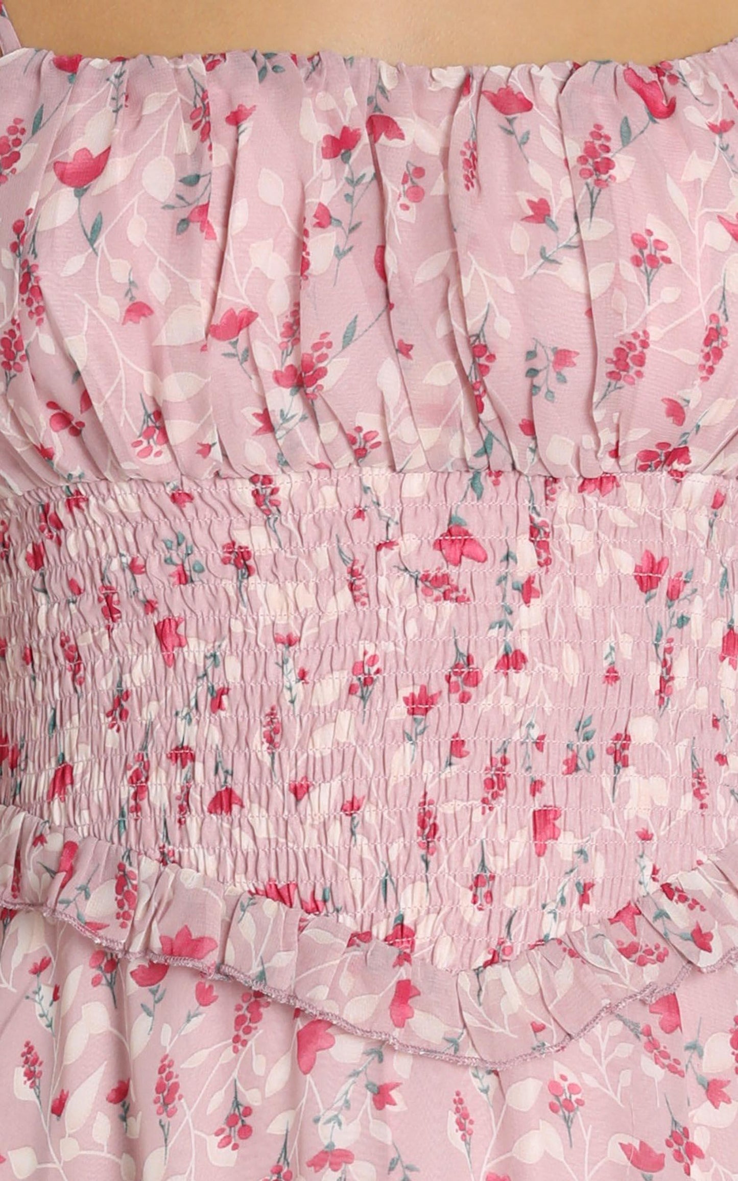 Danielle Dress in pink floral