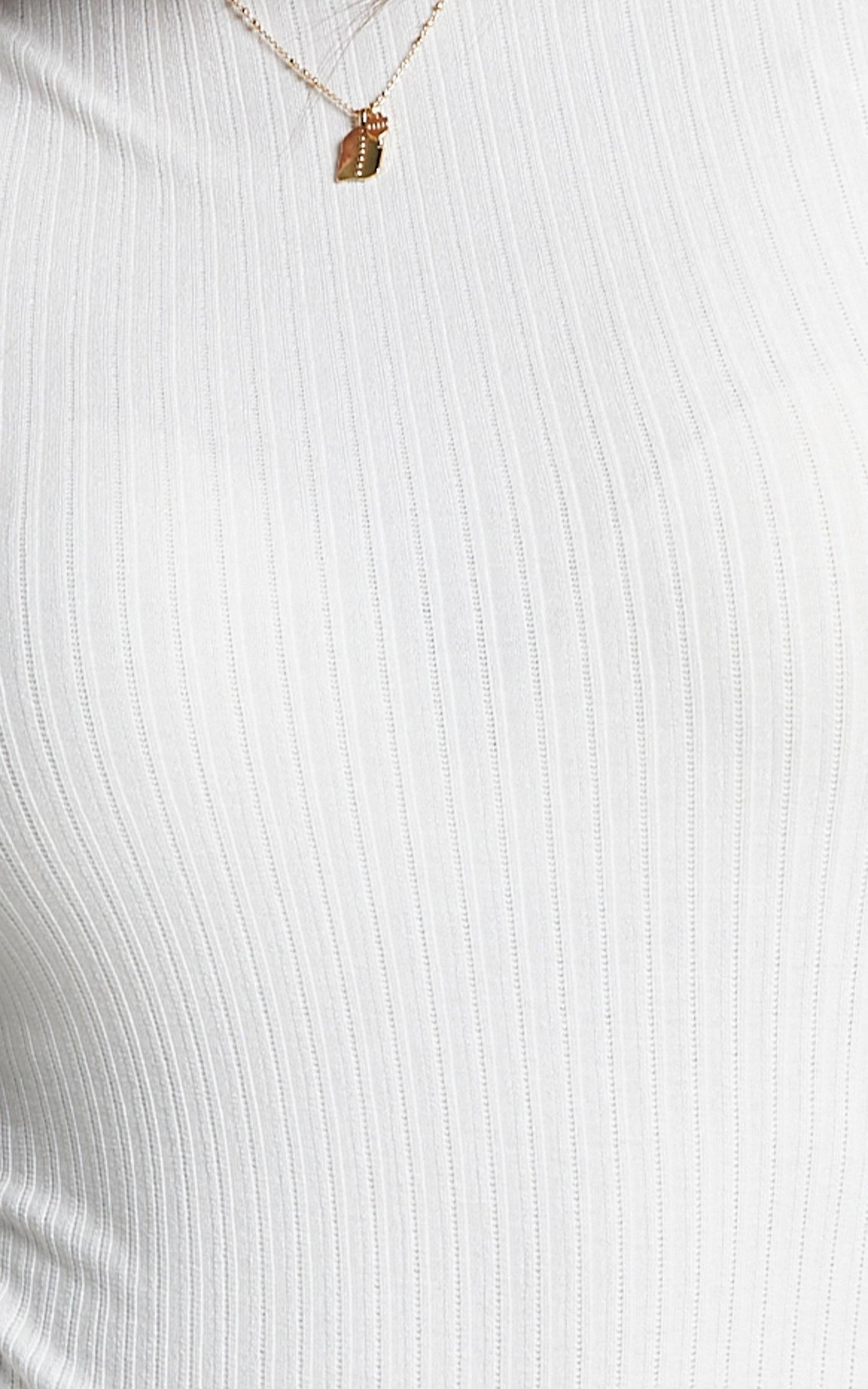 Danika High Neck Top in White