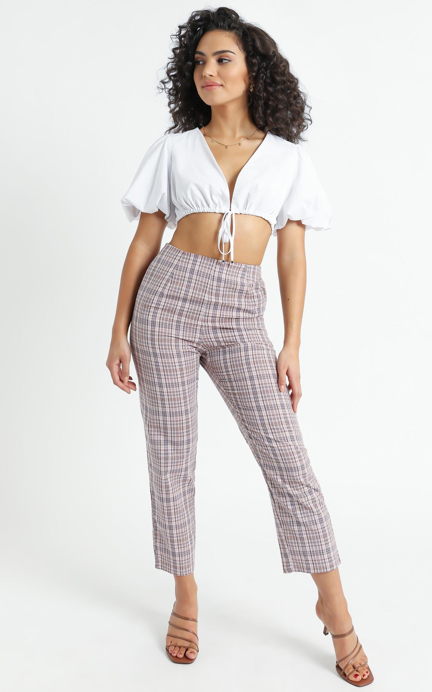 Danior Pants in Pink Check