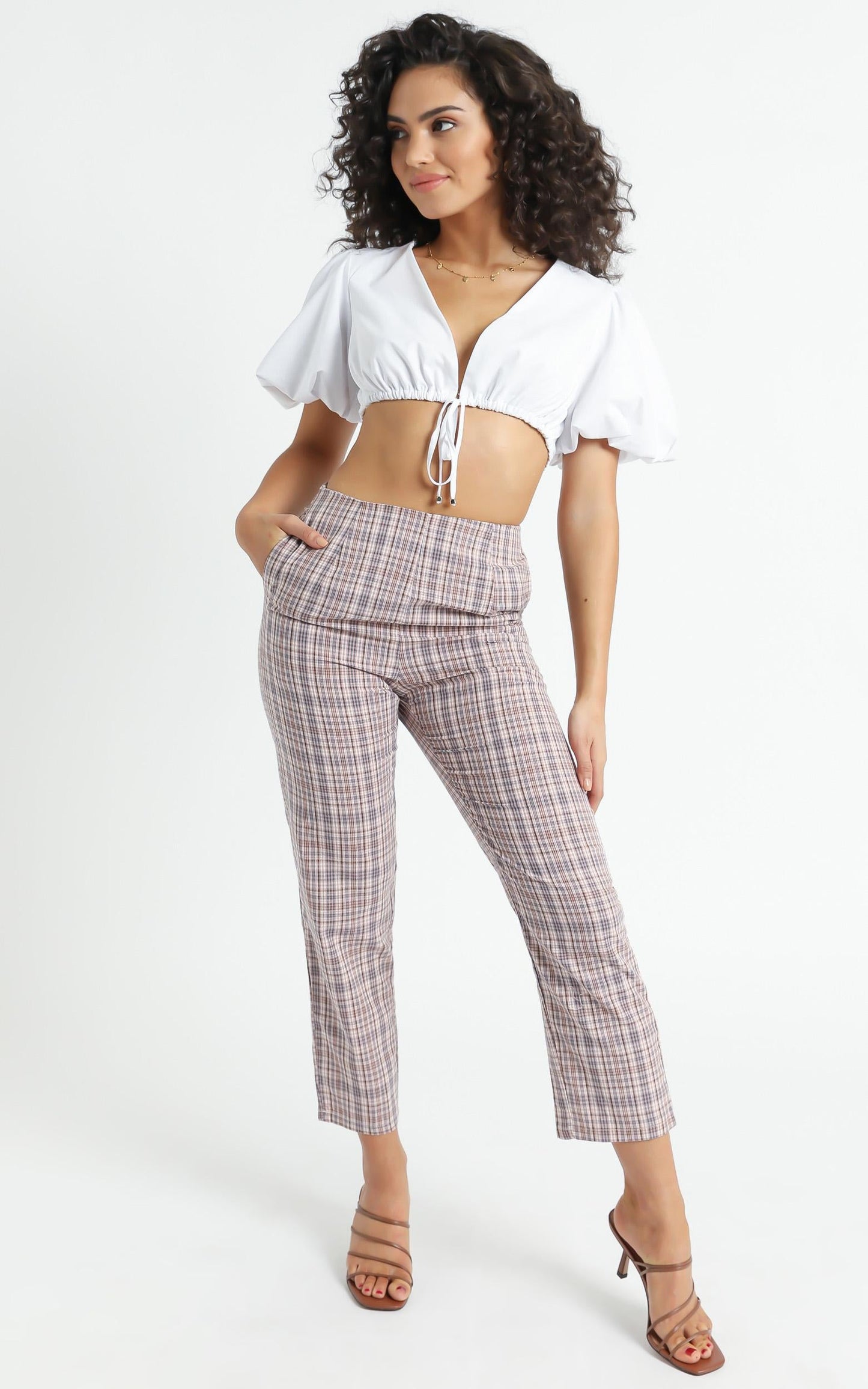 Danior Pants in Pink Check