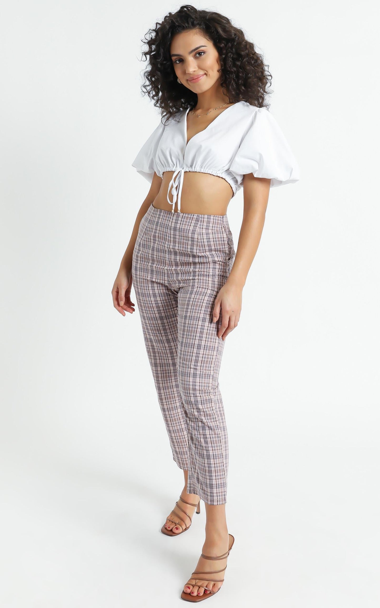 Danior Pants in Pink Check