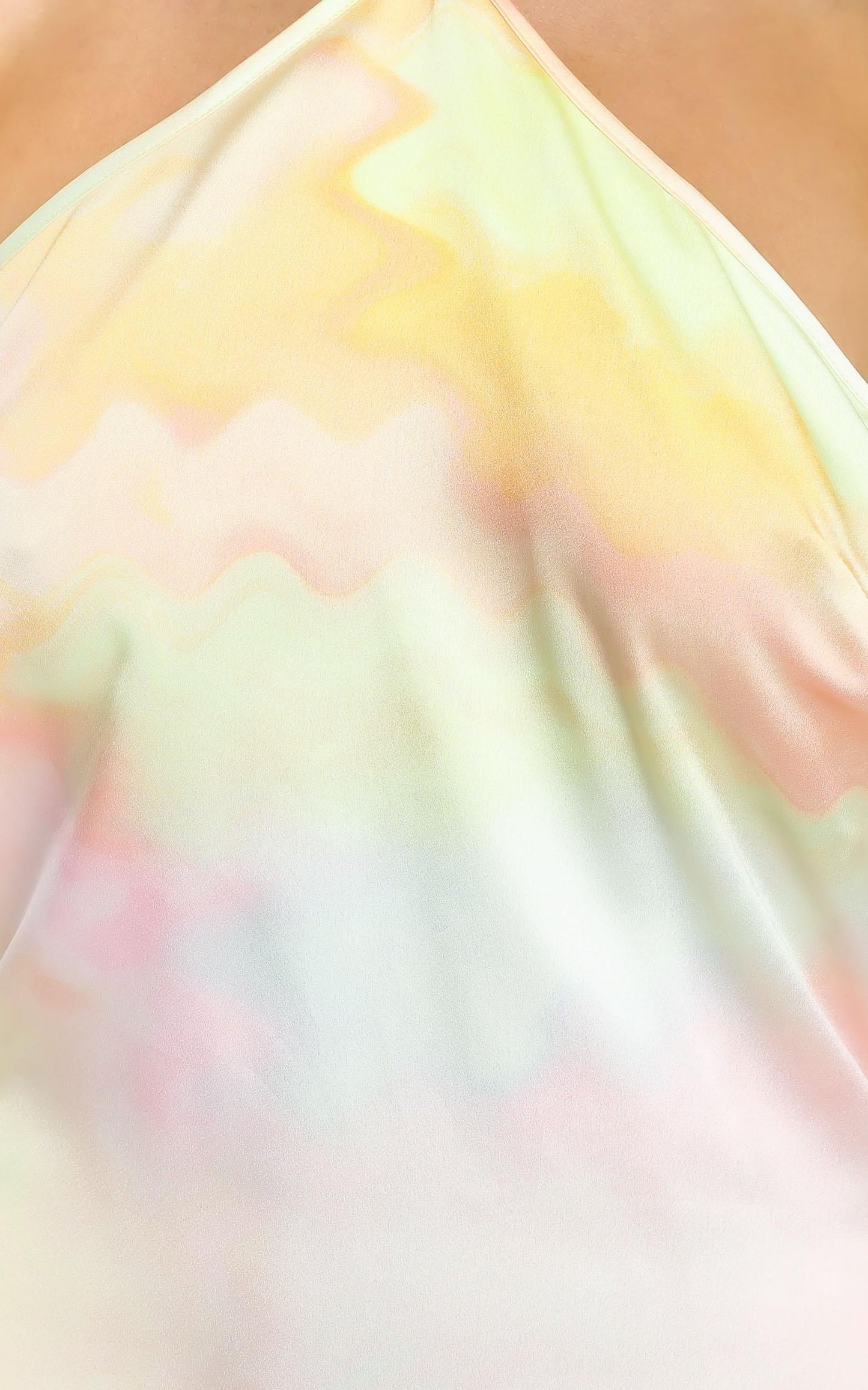 Danna Midi dress in Yellow Tie Dye