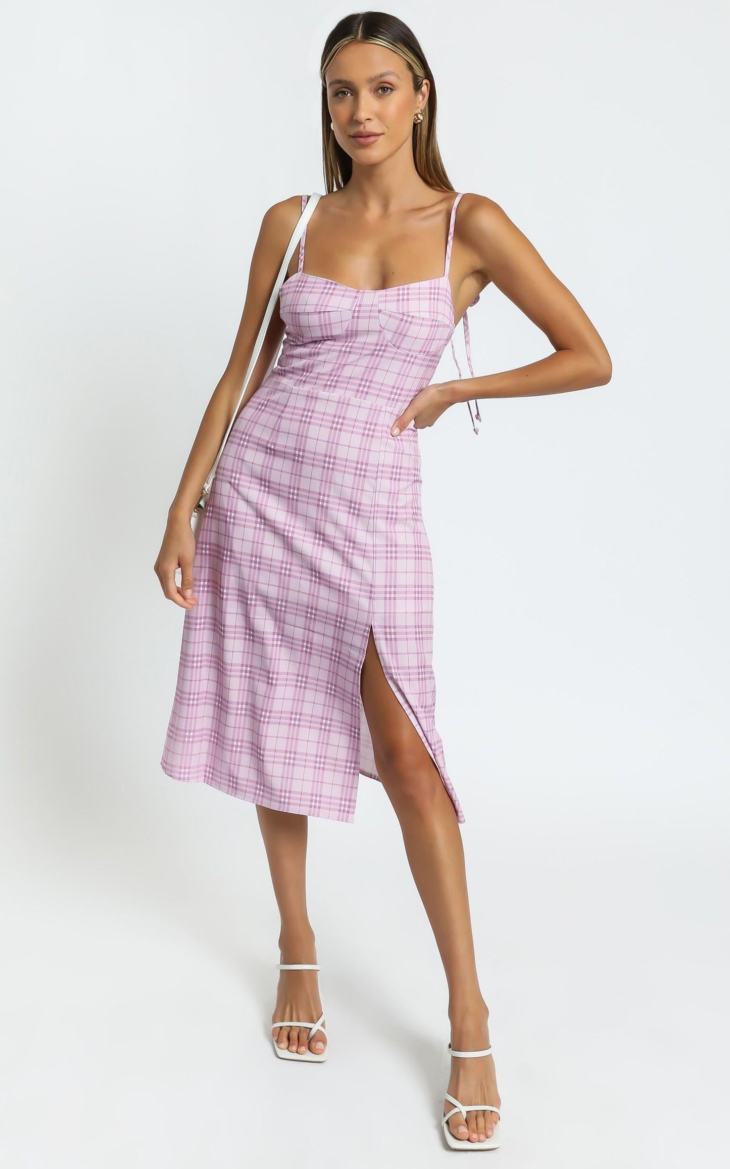 Darcey Dress in Pink Check