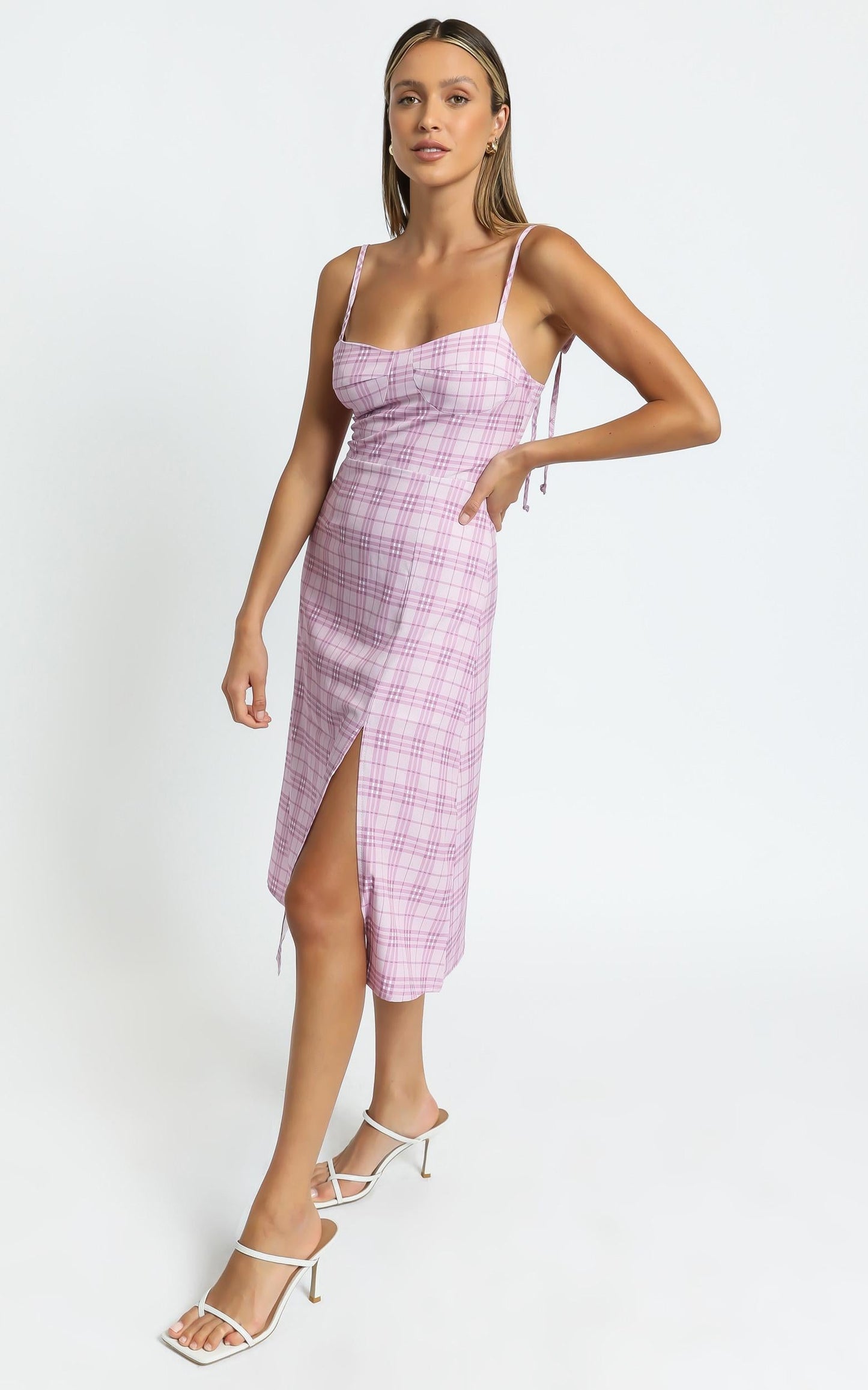 Darcey Dress in Pink Check