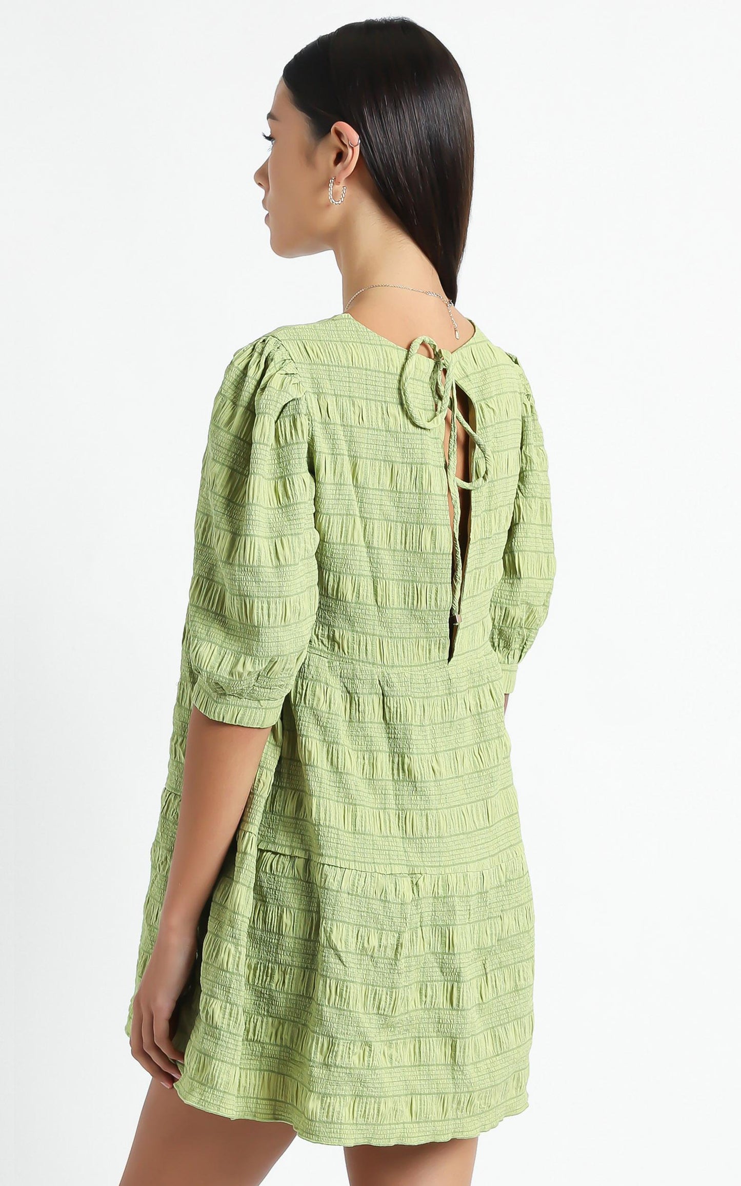 Darcia Dress in Green Check