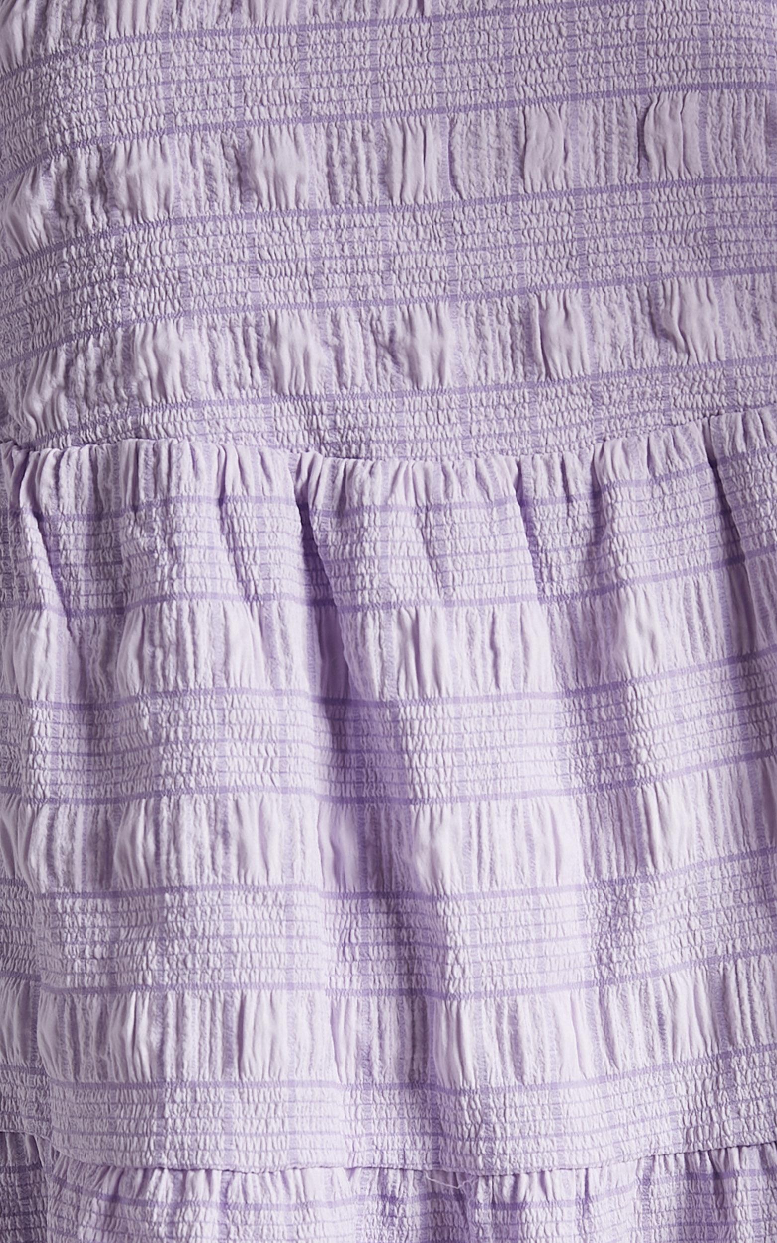 Darcia Dress in Lilac Check
