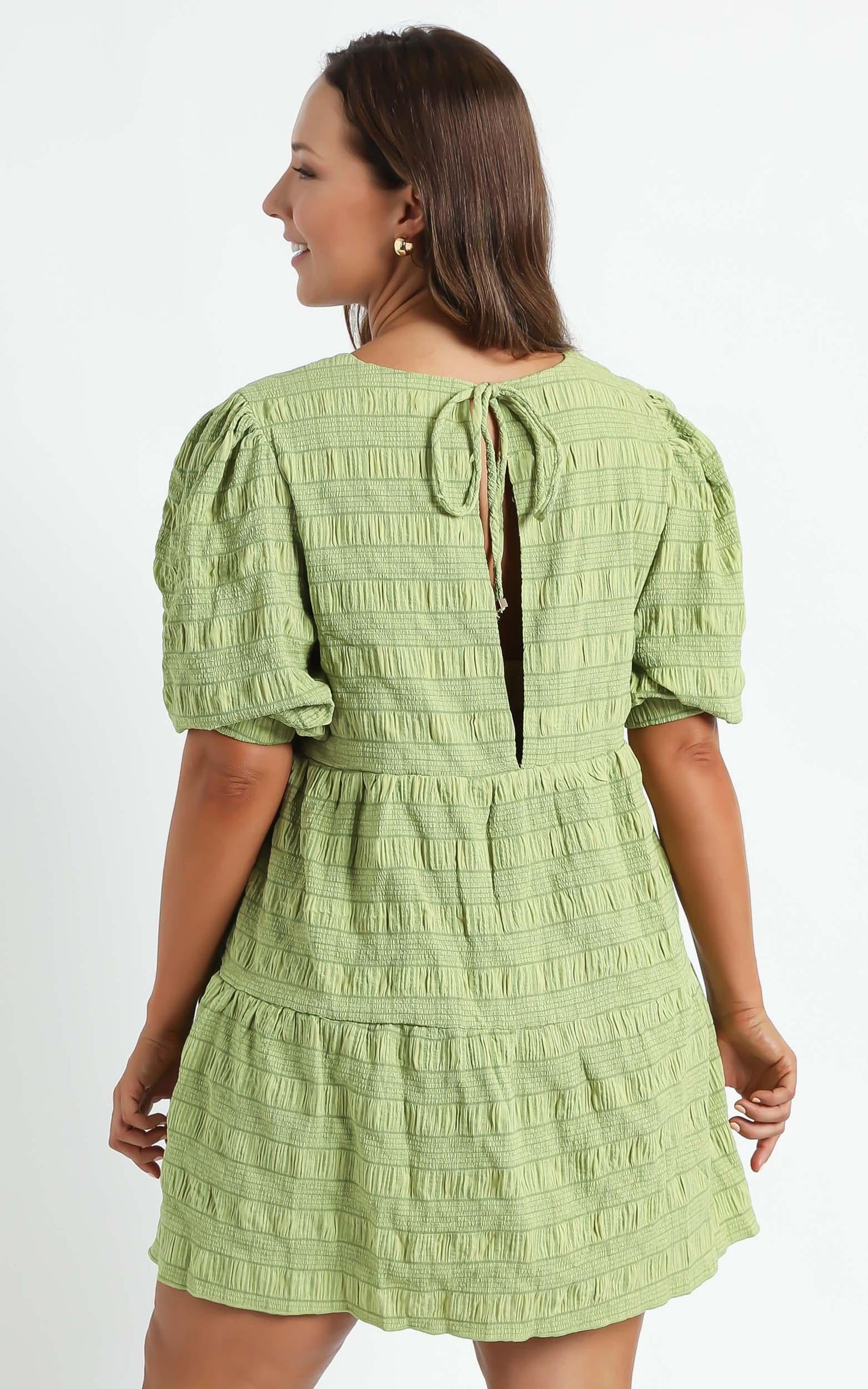Darcia Dress in Green Check