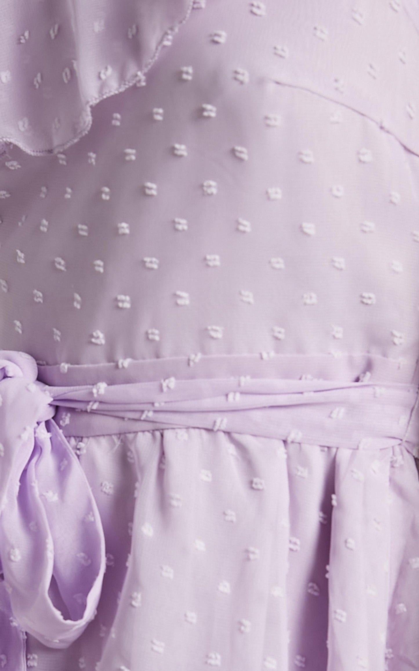 Darling I Am A Daydream One Shoulder Ruffle Mini Dress in Lilac