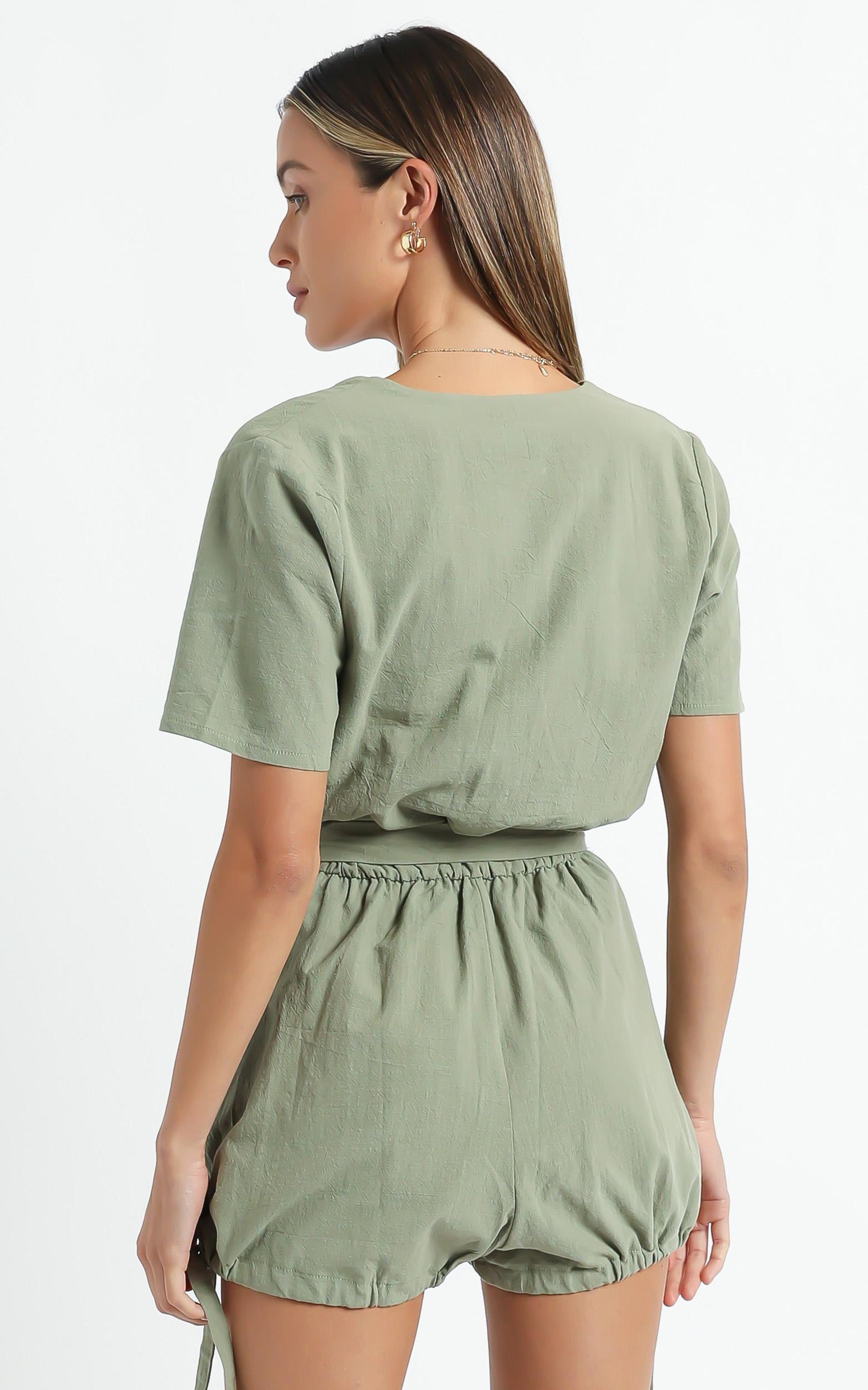 Darlin Playsuit in Khaki