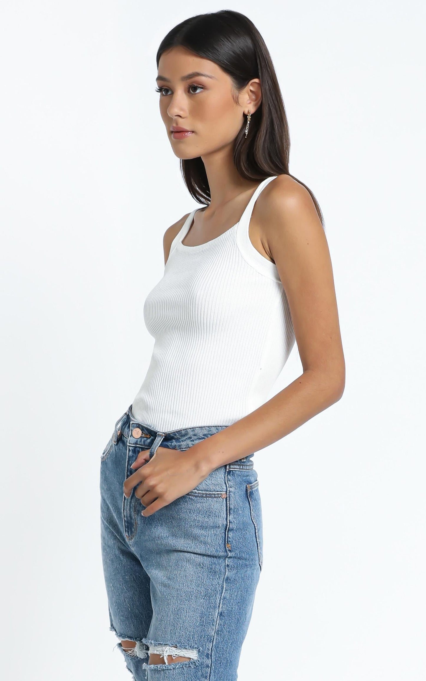 Davey Top in White