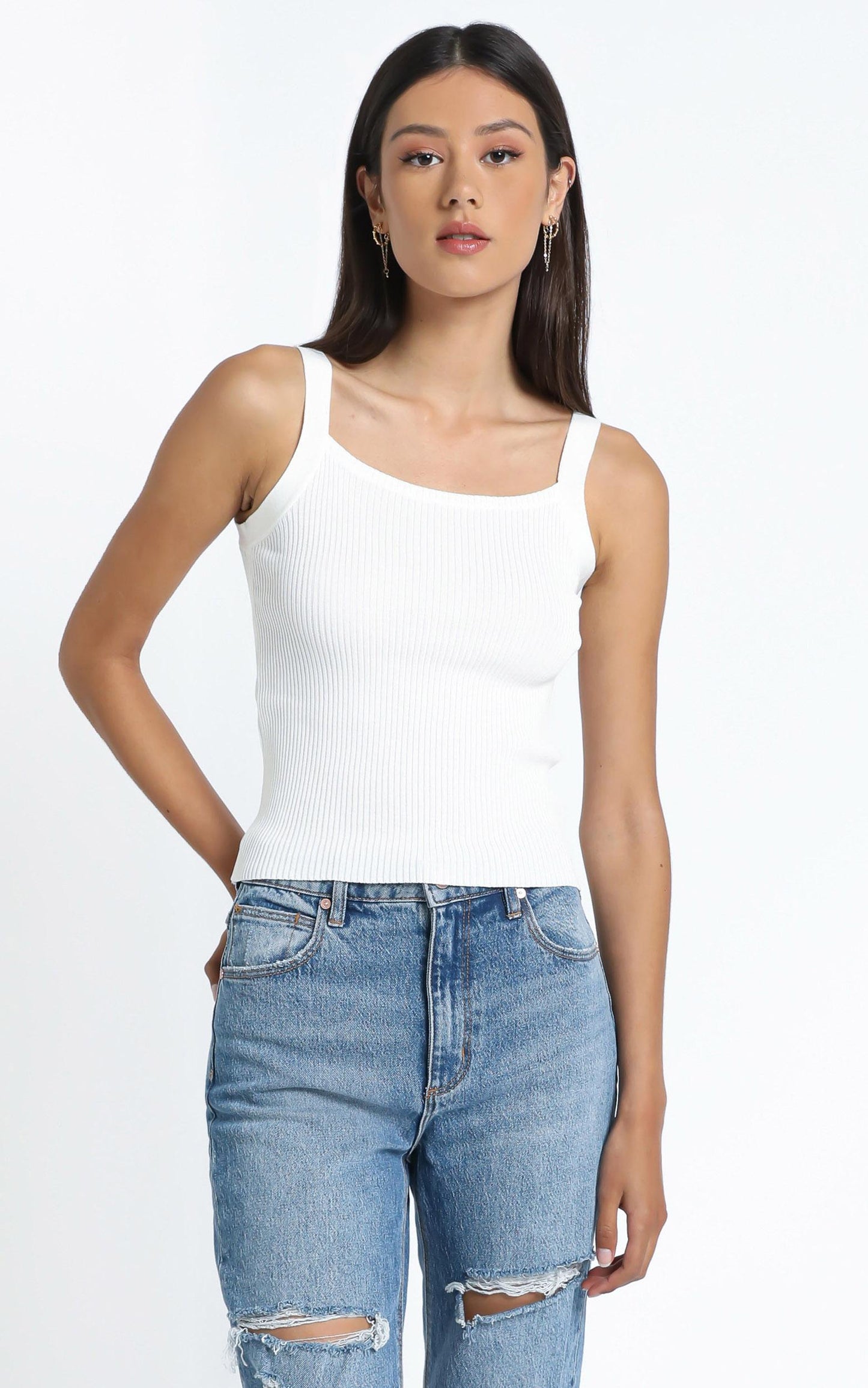 Davey Top in White