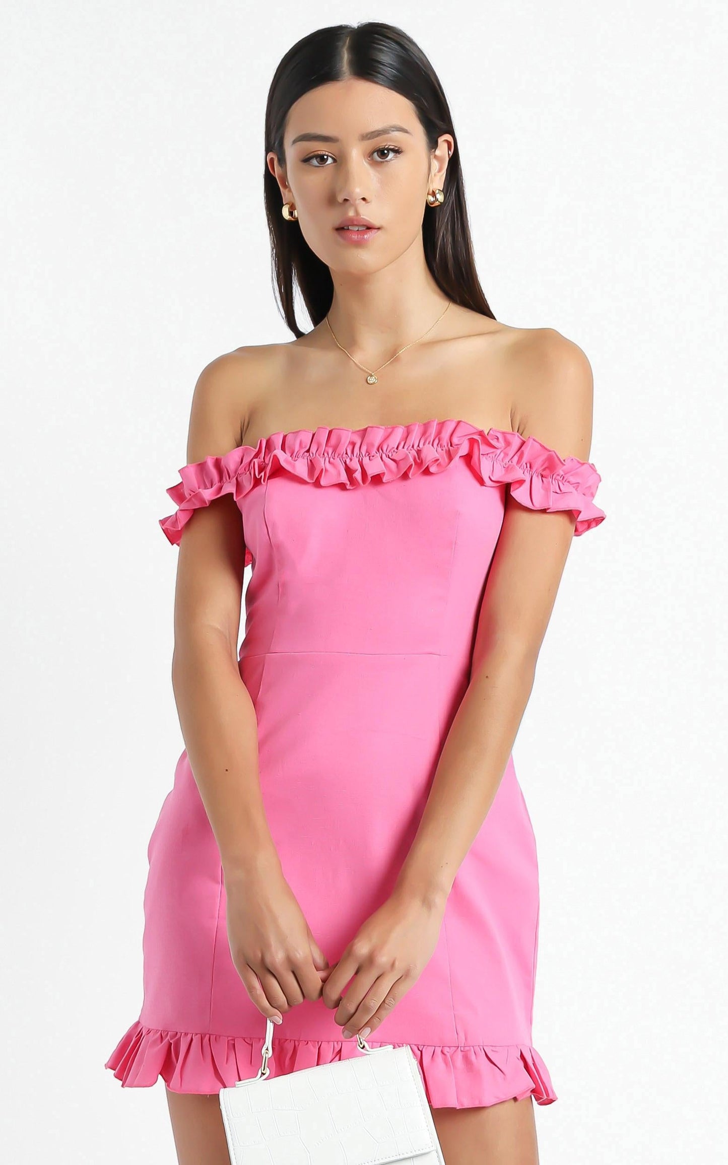 Days of Summer Dress in Hot Pink